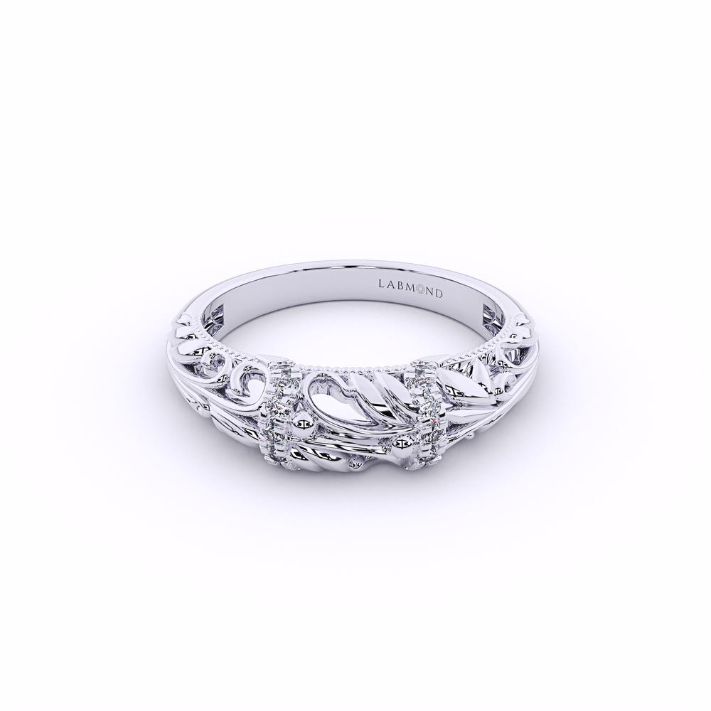 white-2-vintage-flora-solitaire-matching-band
