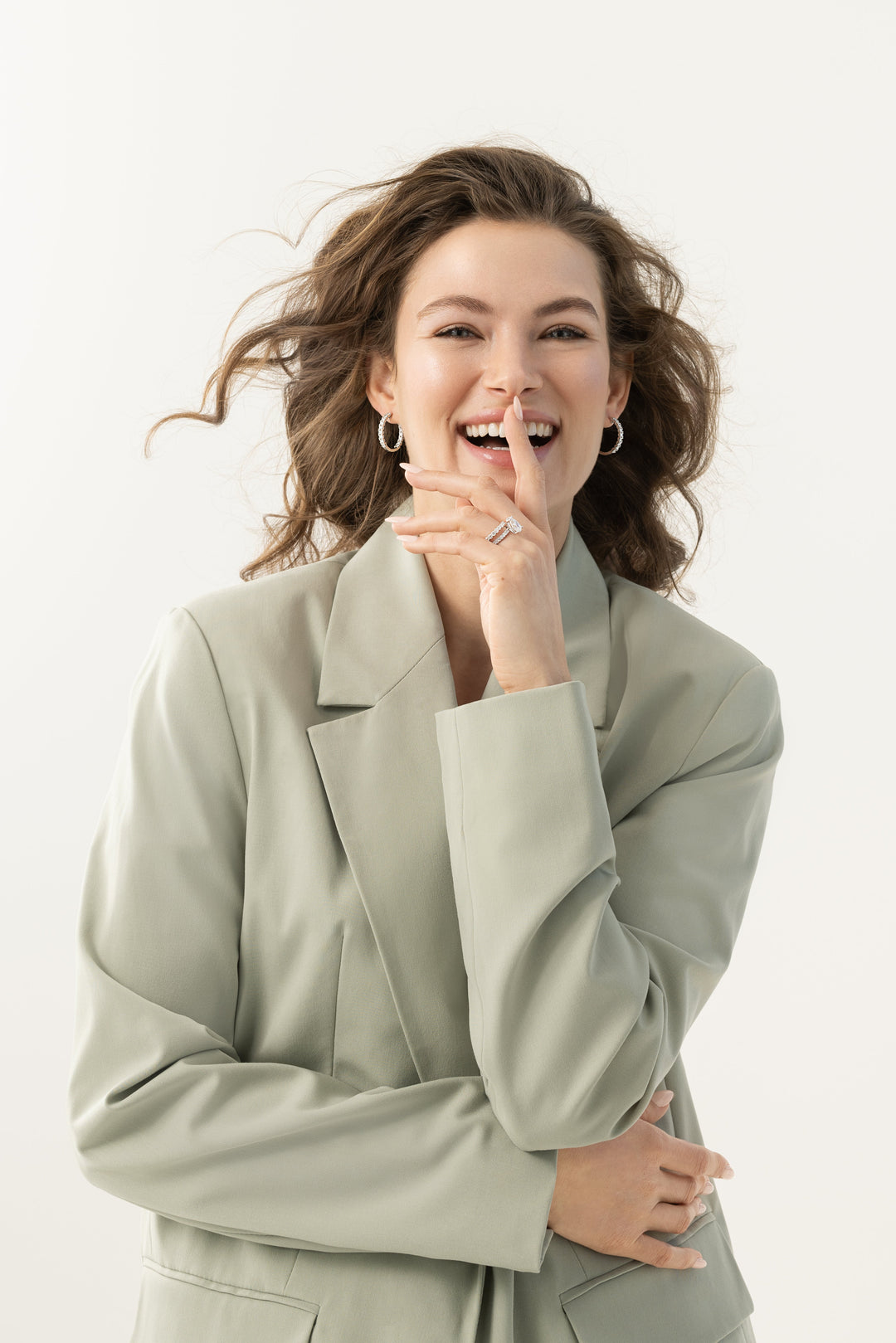 Engagement ring trends 2026: oval cut lab-grown diamond ring worn on hand