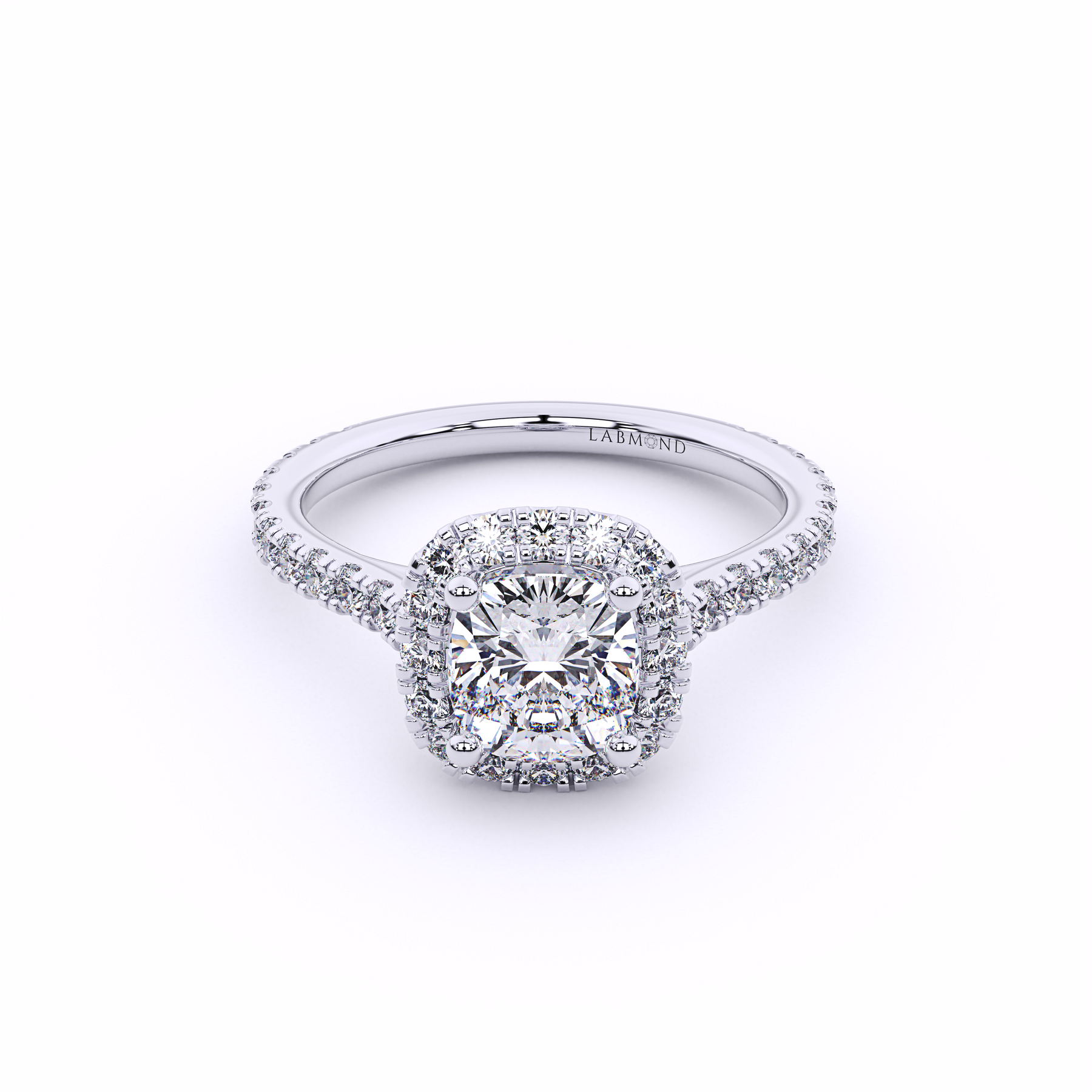 DESTINY Cushion Halo Engagement Ring