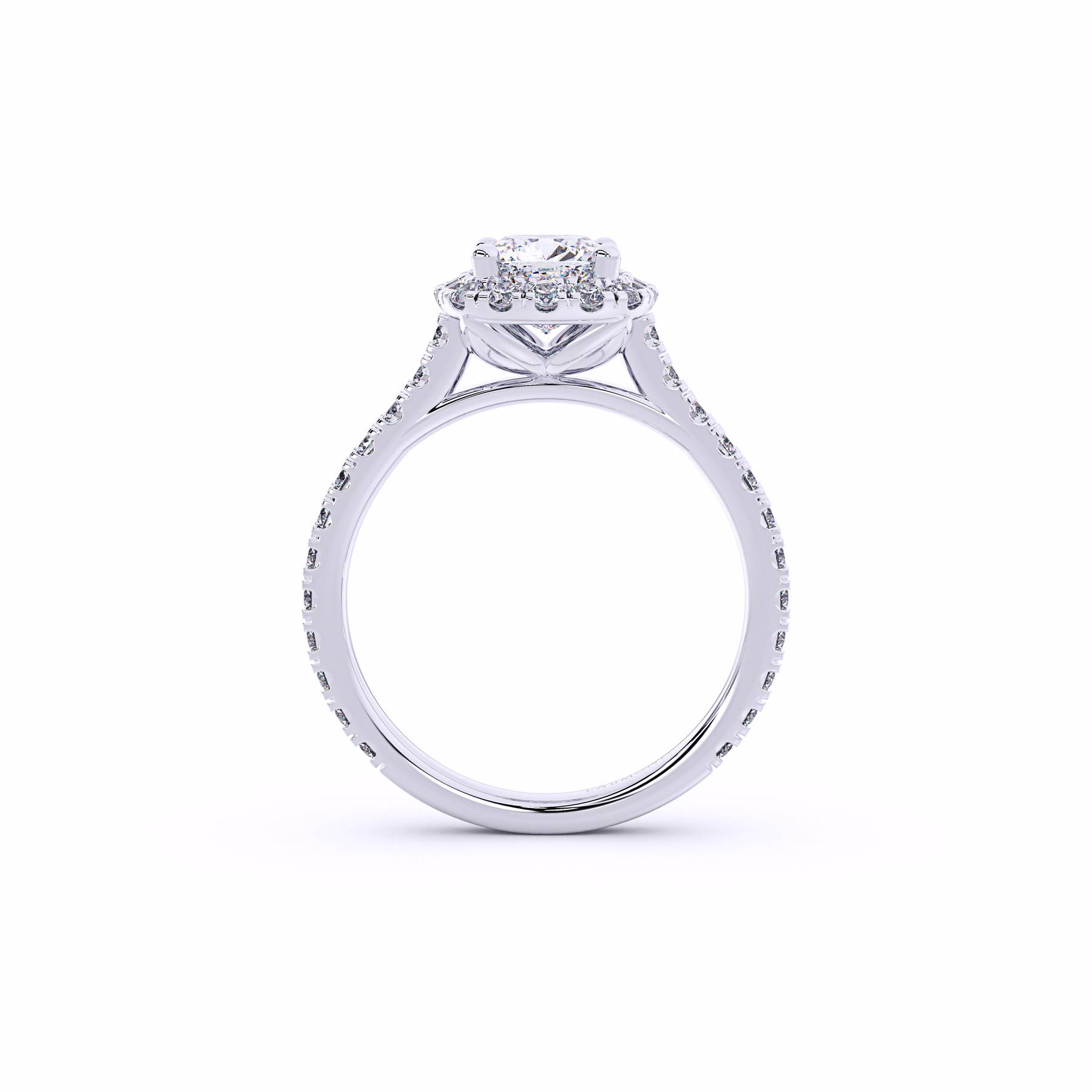 DESTINY Cushion Halo Engagement Ring