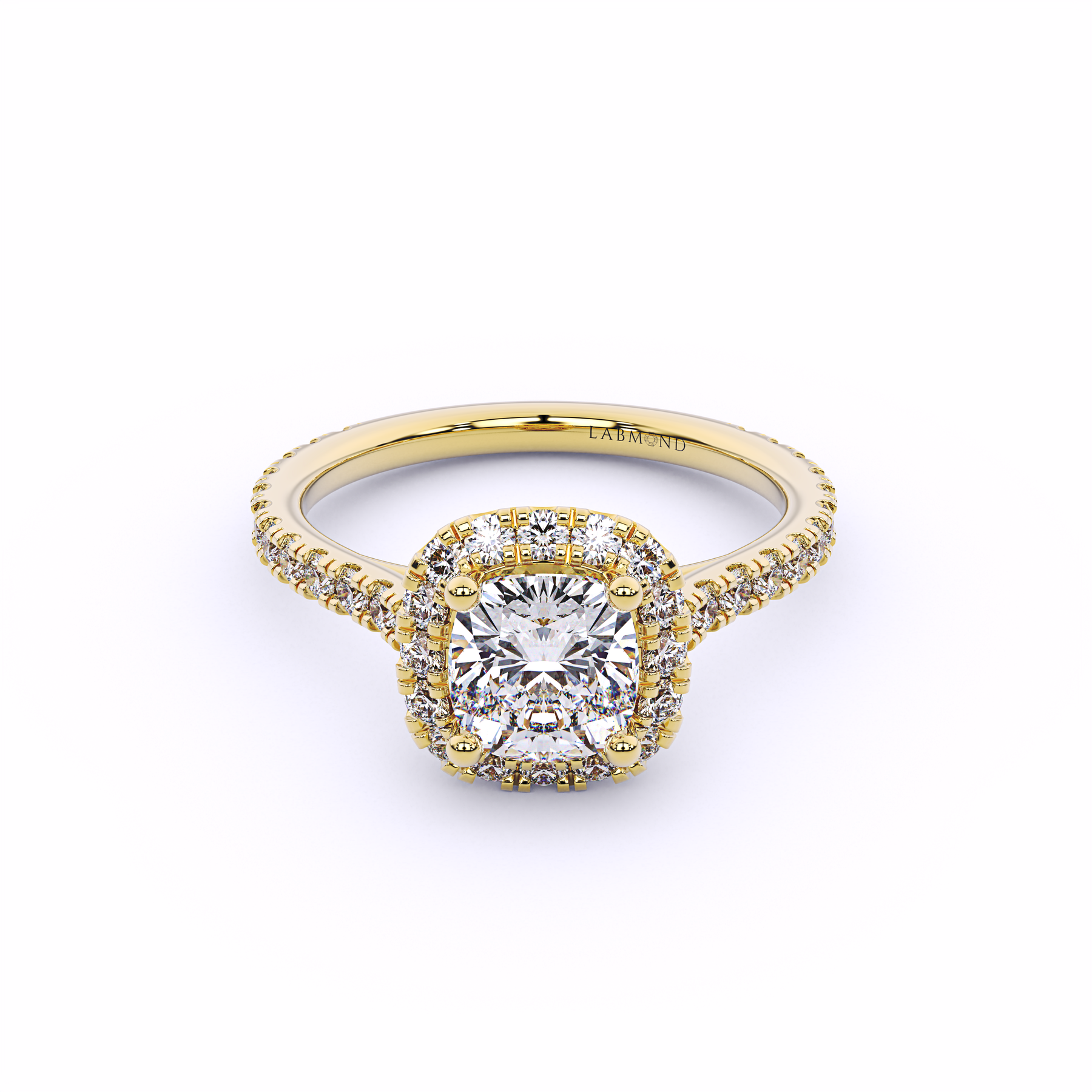 DESTINY Cushion Halo Engagement Ring