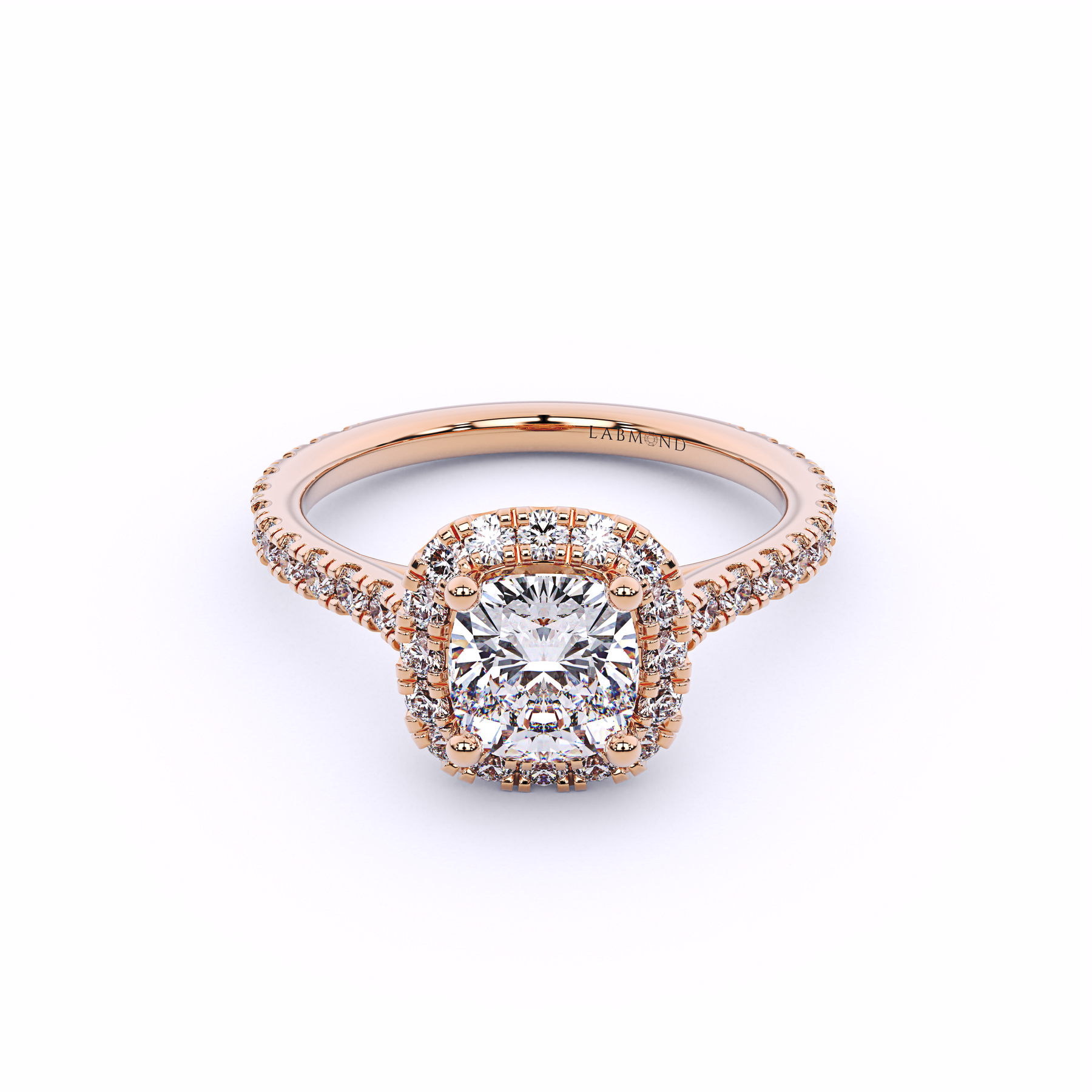 DESTINY Cushion Halo Engagement Ring