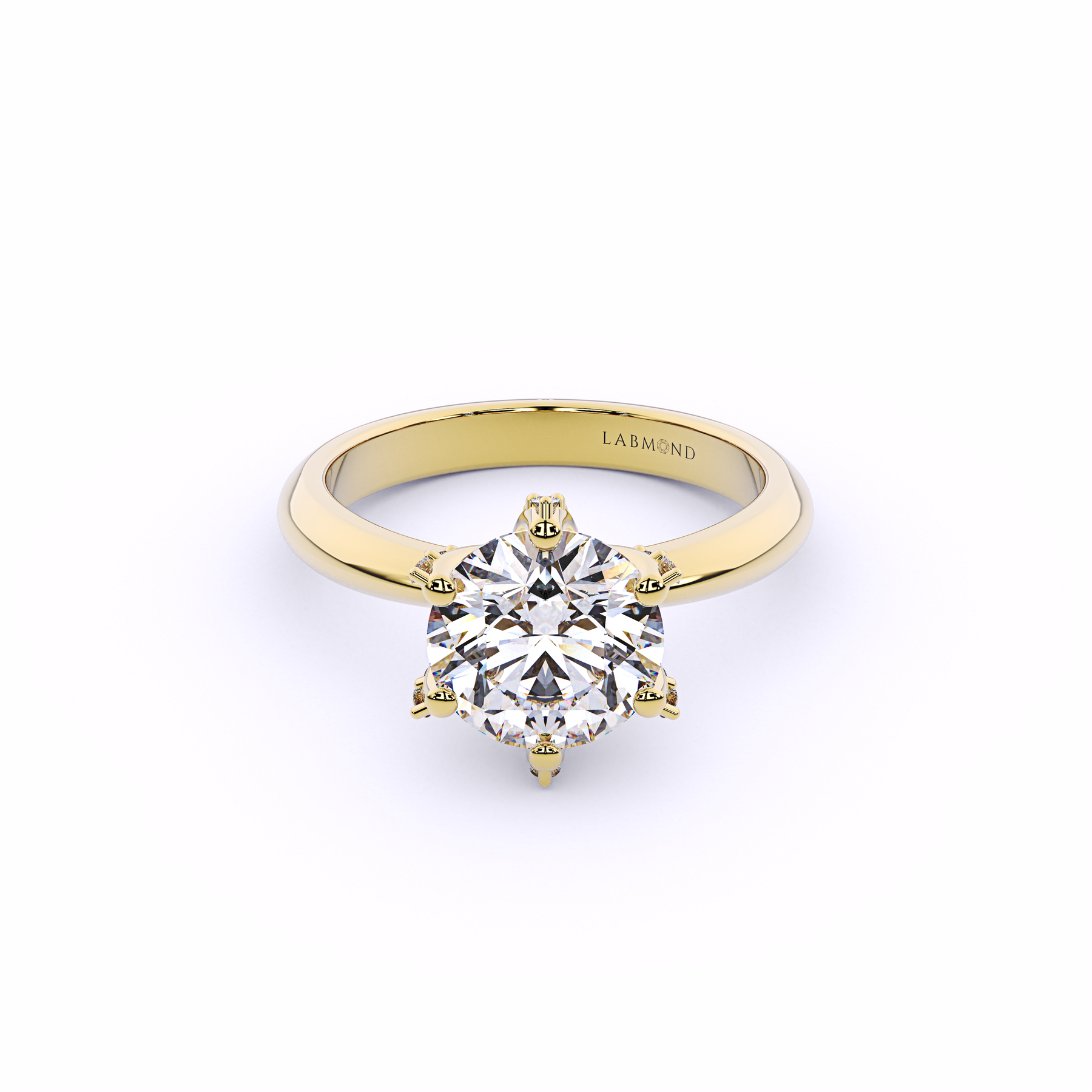DOLCEVITA Round Micro Pavé Basket Engagement Ring