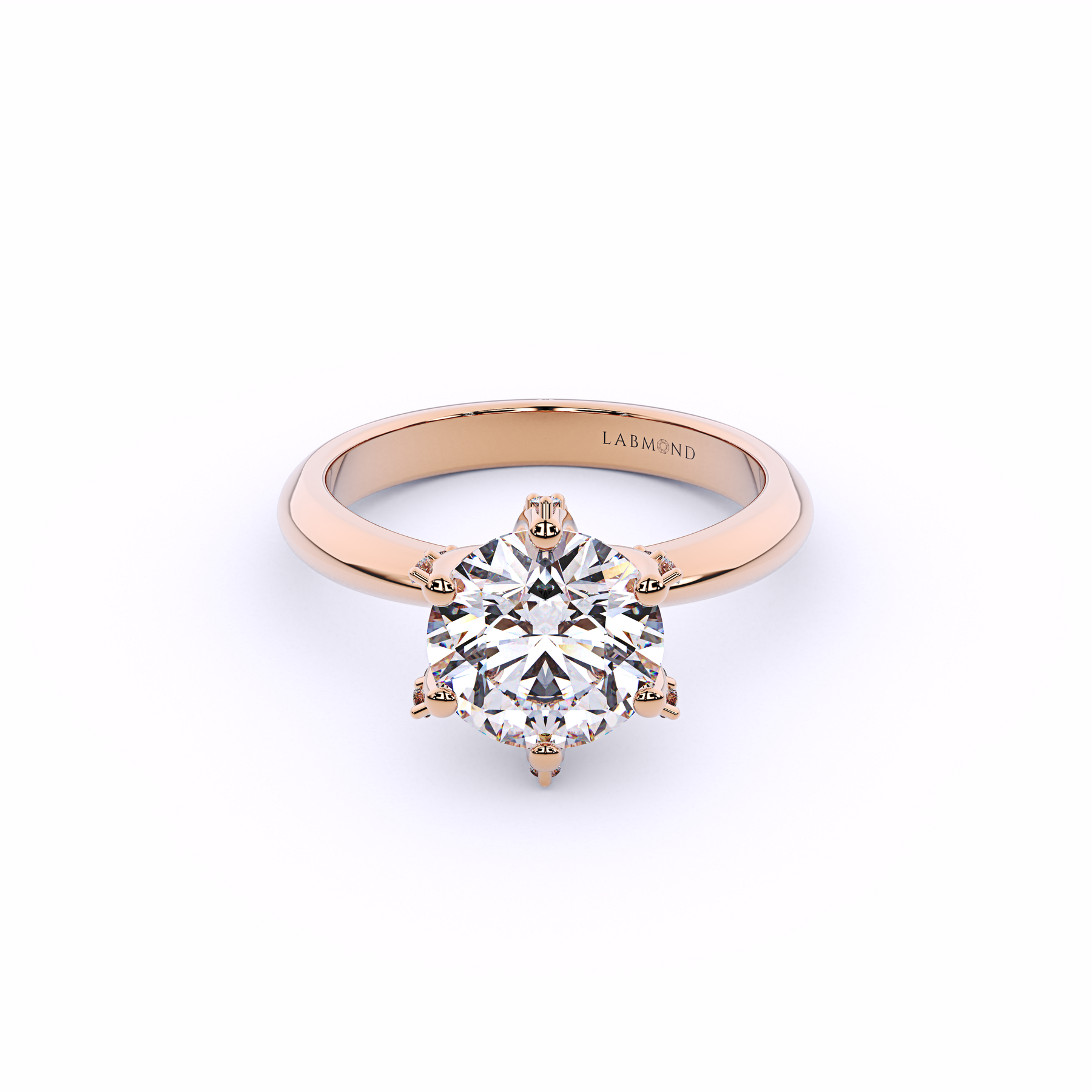 DOLCEVITA Round Micro Pavé Basket Engagement Ring