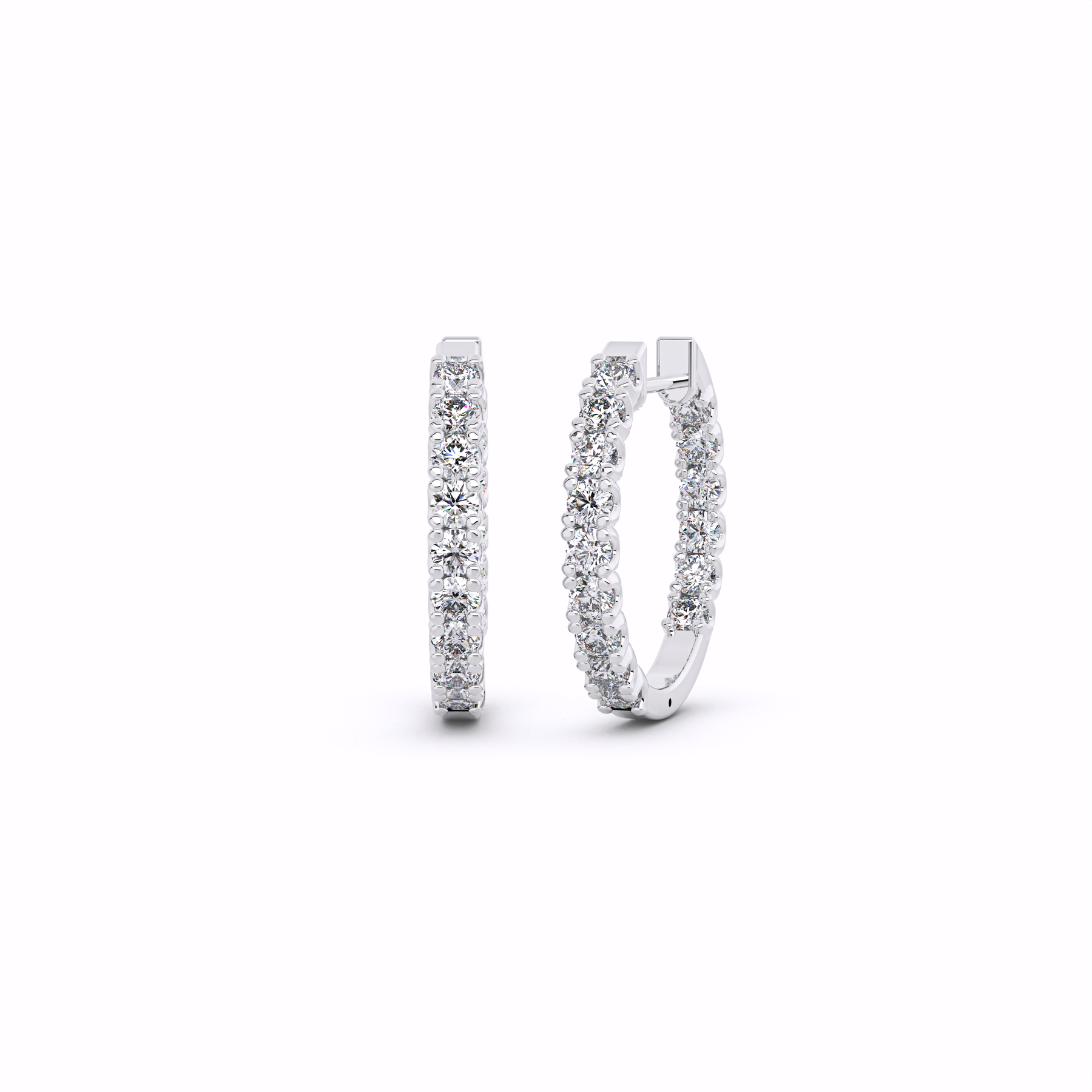 ARIA Diamond Hoop Earrings