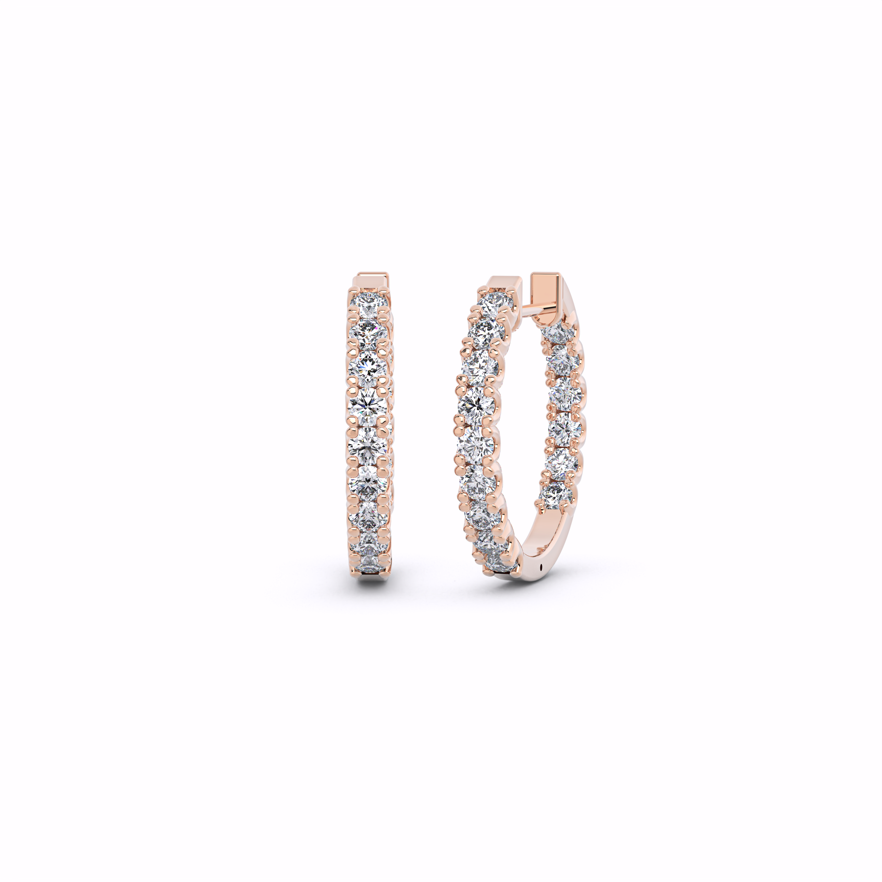 ARIA Diamond Hoop Earrings