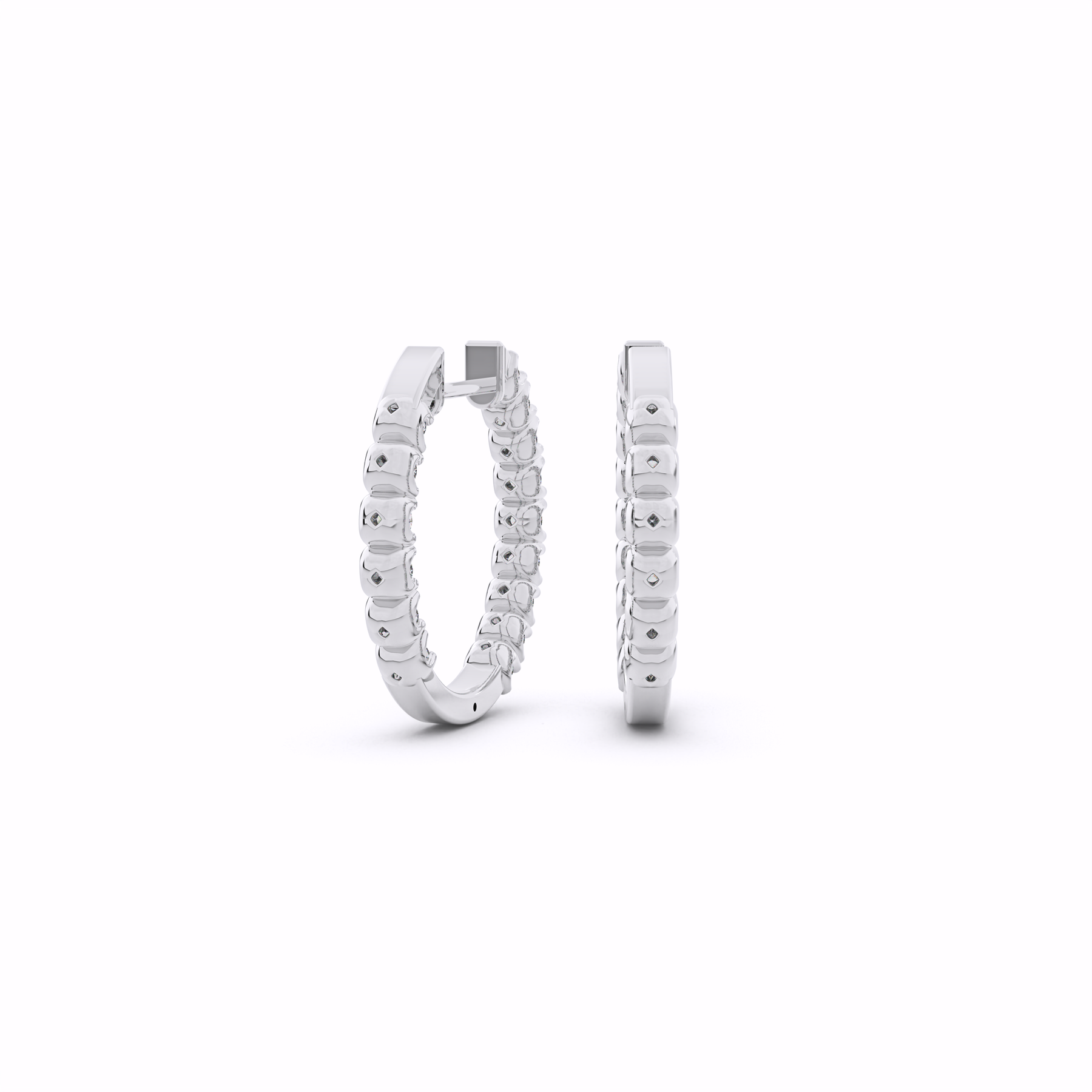 ARIA Diamond Hoop Earrings