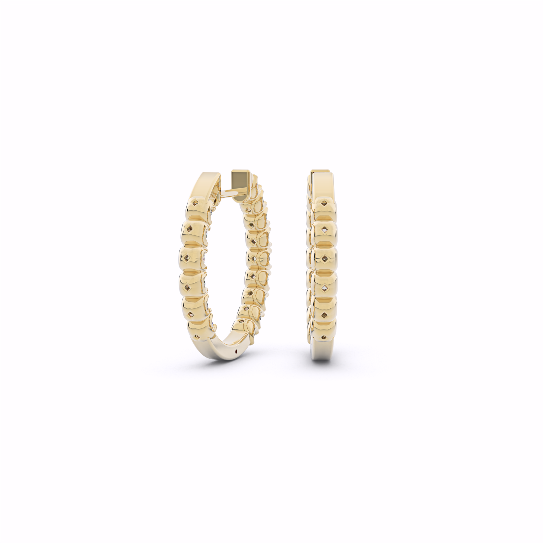 ARIA Diamond Hoop Earrings