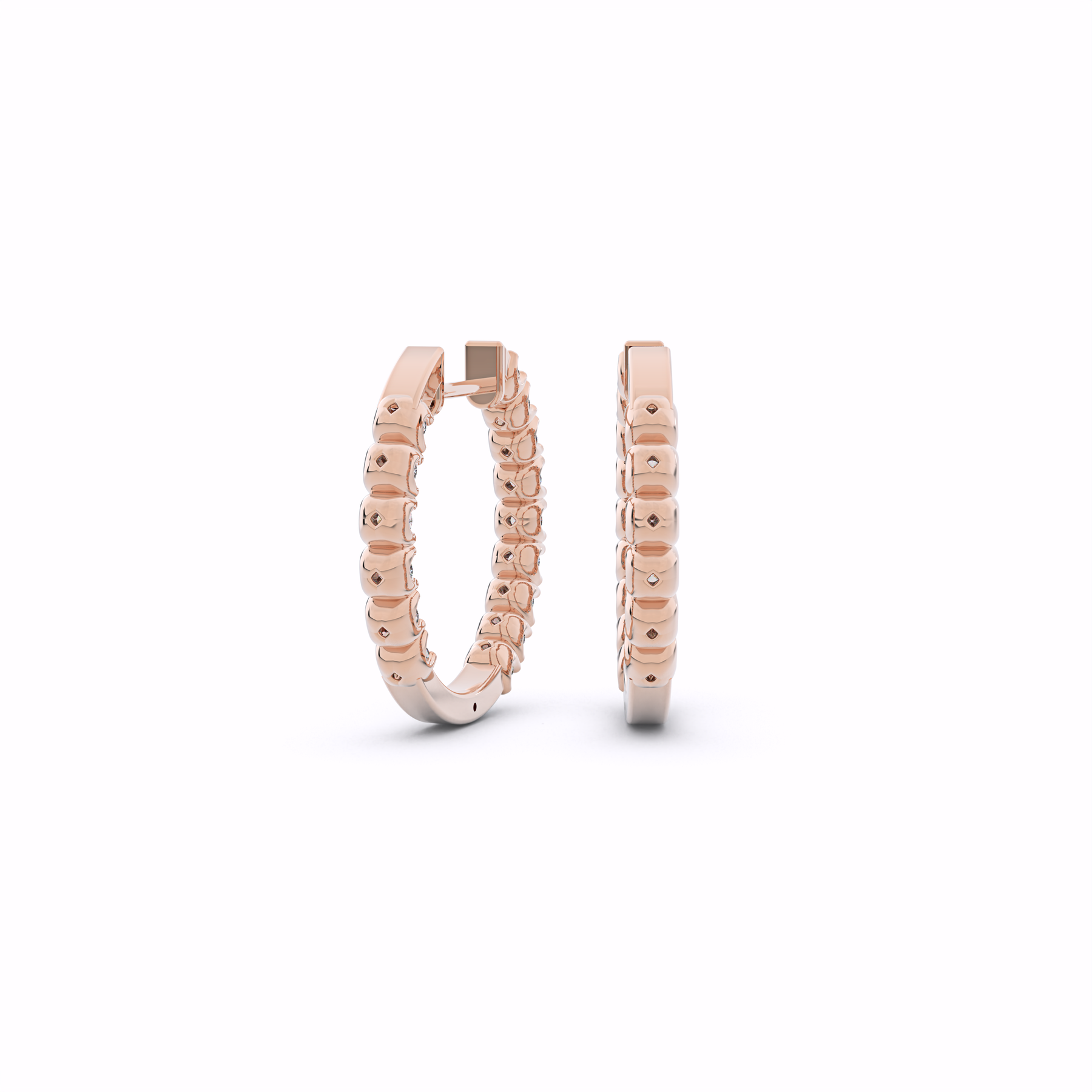 ARIA Diamond Hoop Earrings
