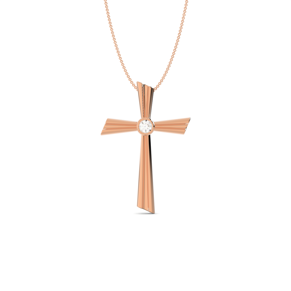 The Axis Diamond Cross Pendant