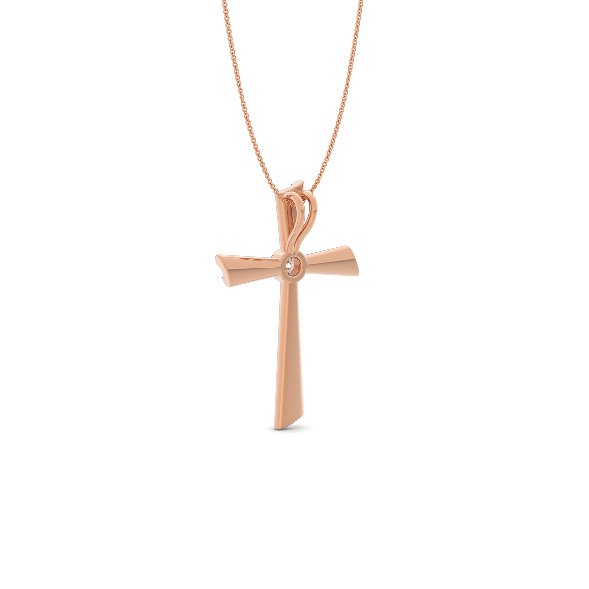 The Axis Diamond Cross Pendant