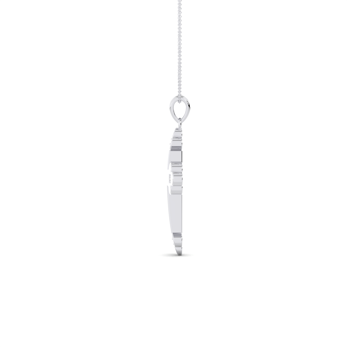 The Fleur Diamond Cross Pendant