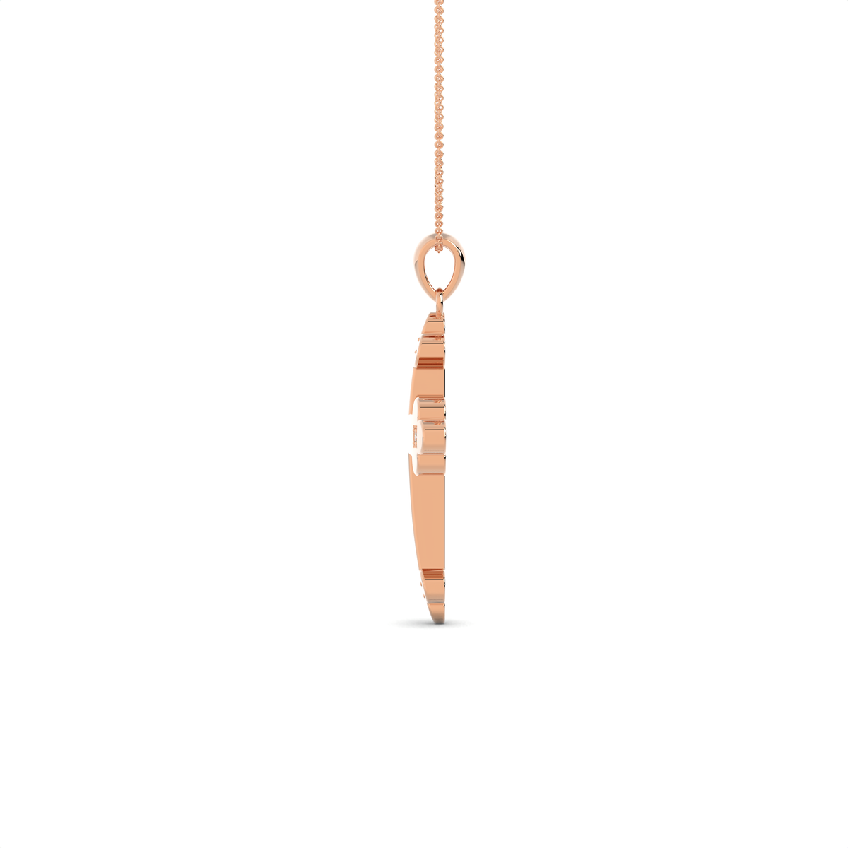 The Fleur Diamond Cross Pendant