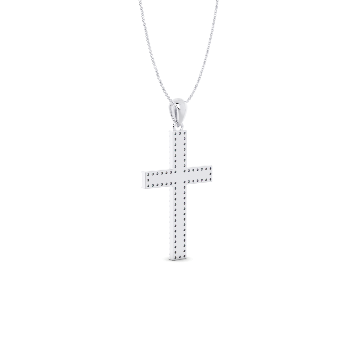 The Halo Diamond Cross Pendant