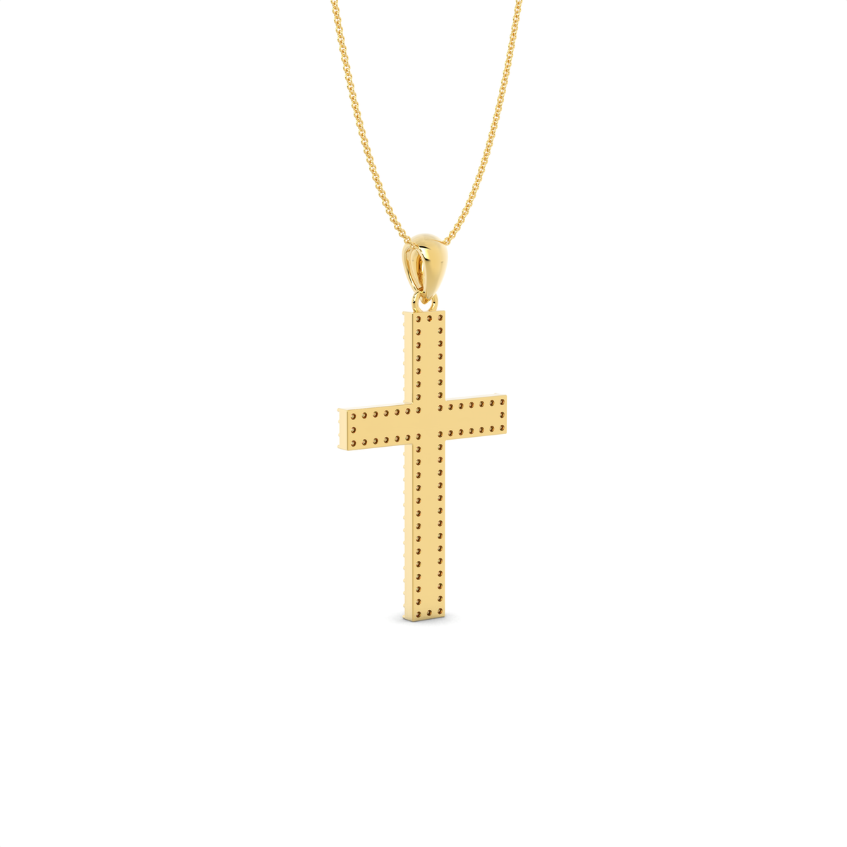 The Halo Diamond Cross Pendant
