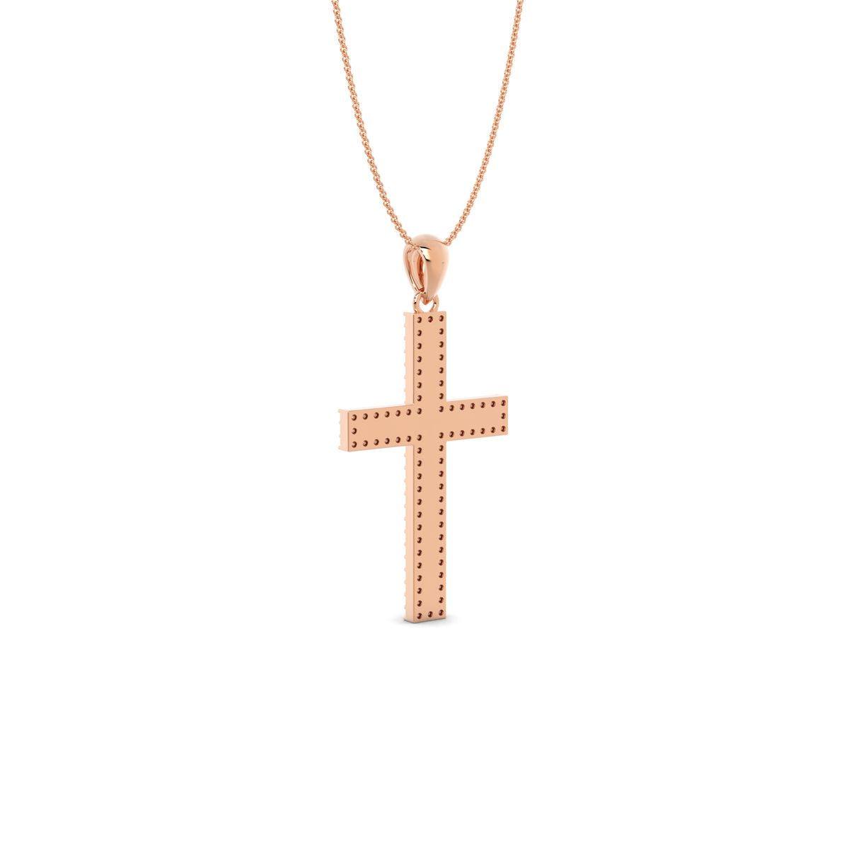 The Halo Diamond Cross Pendant