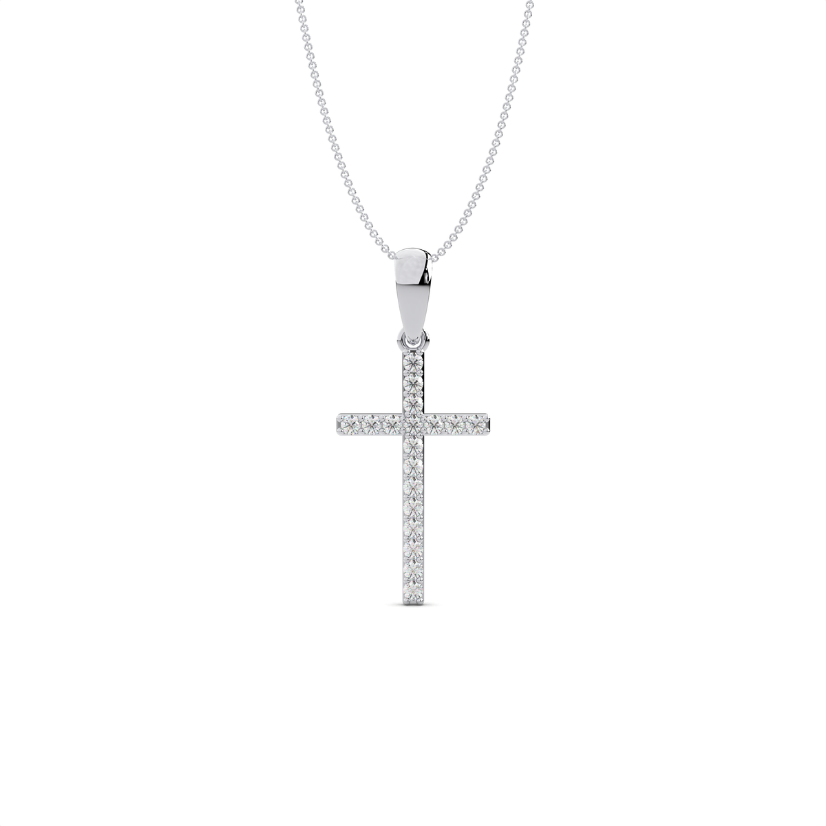 The Lucent Diamond Cross Pendant