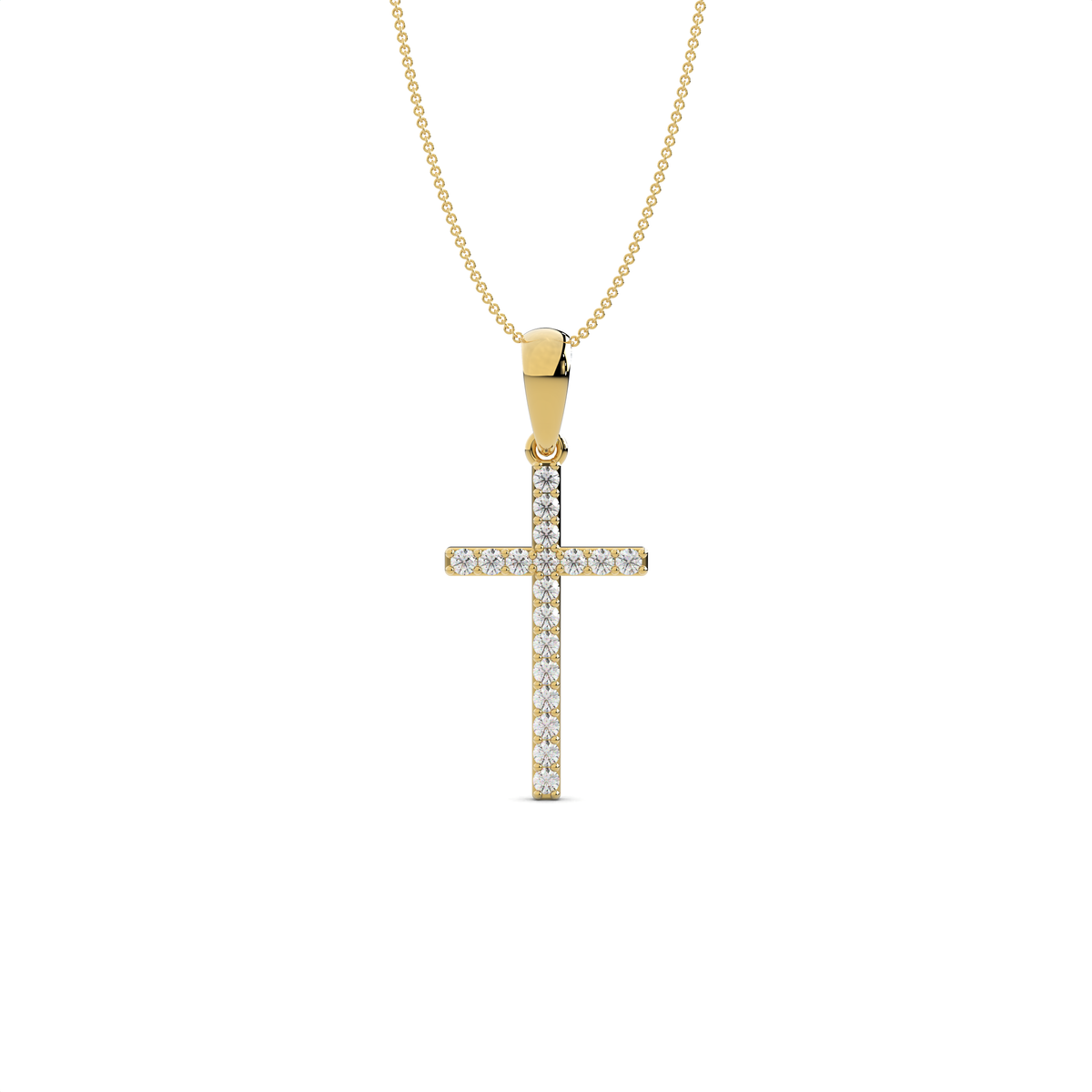 The Lucent Diamond Cross Pendant