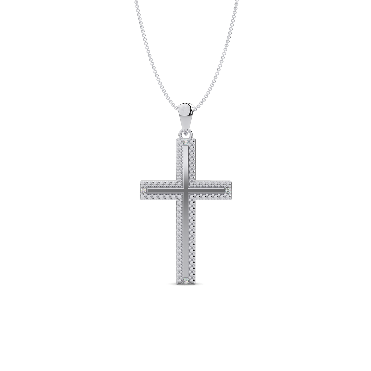 The Regal Diamond Cross Pendant