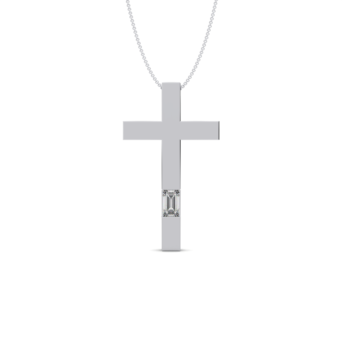 The Solace Diamond Cross Pendant