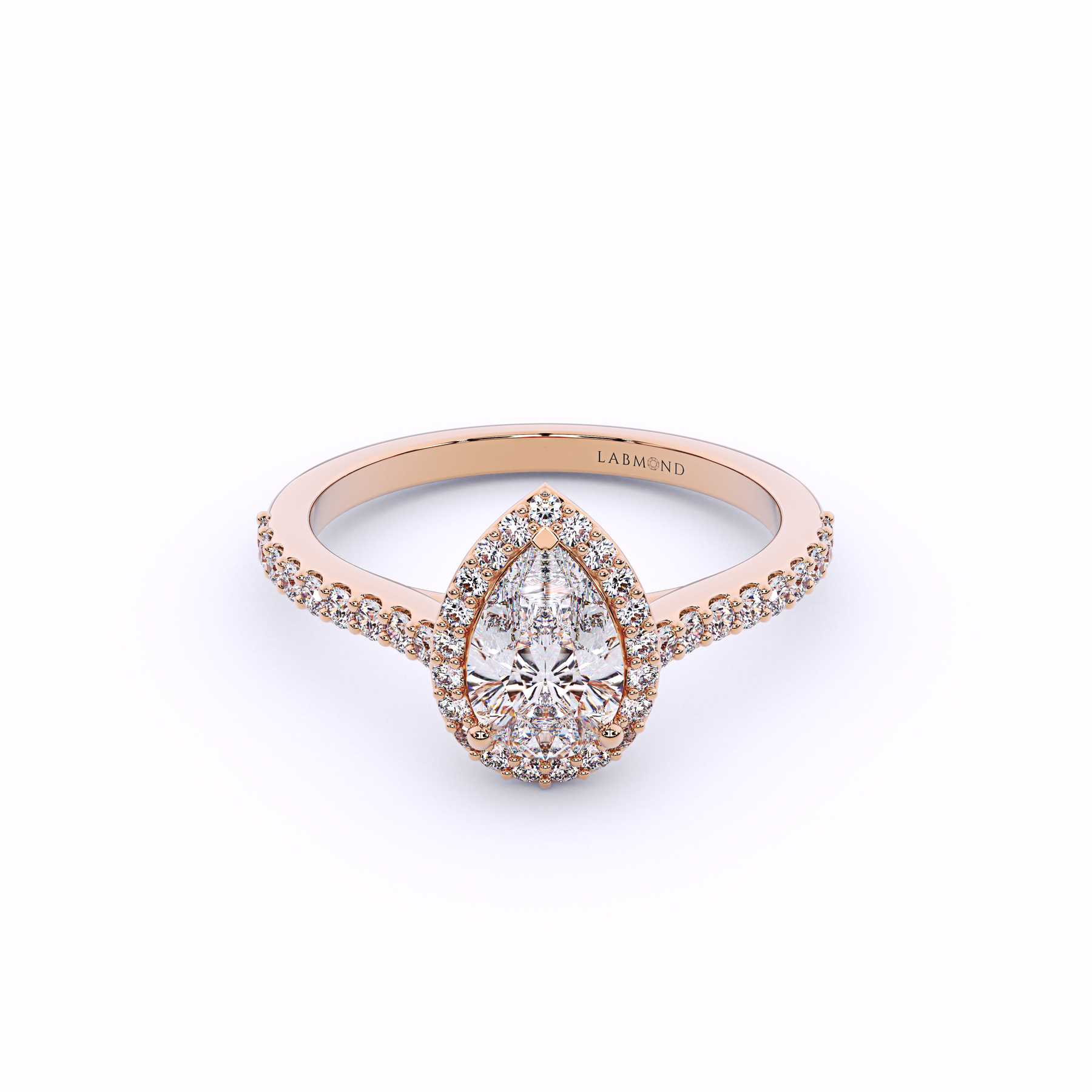 ARTISAN Pear Shape Halo Engagement Rings