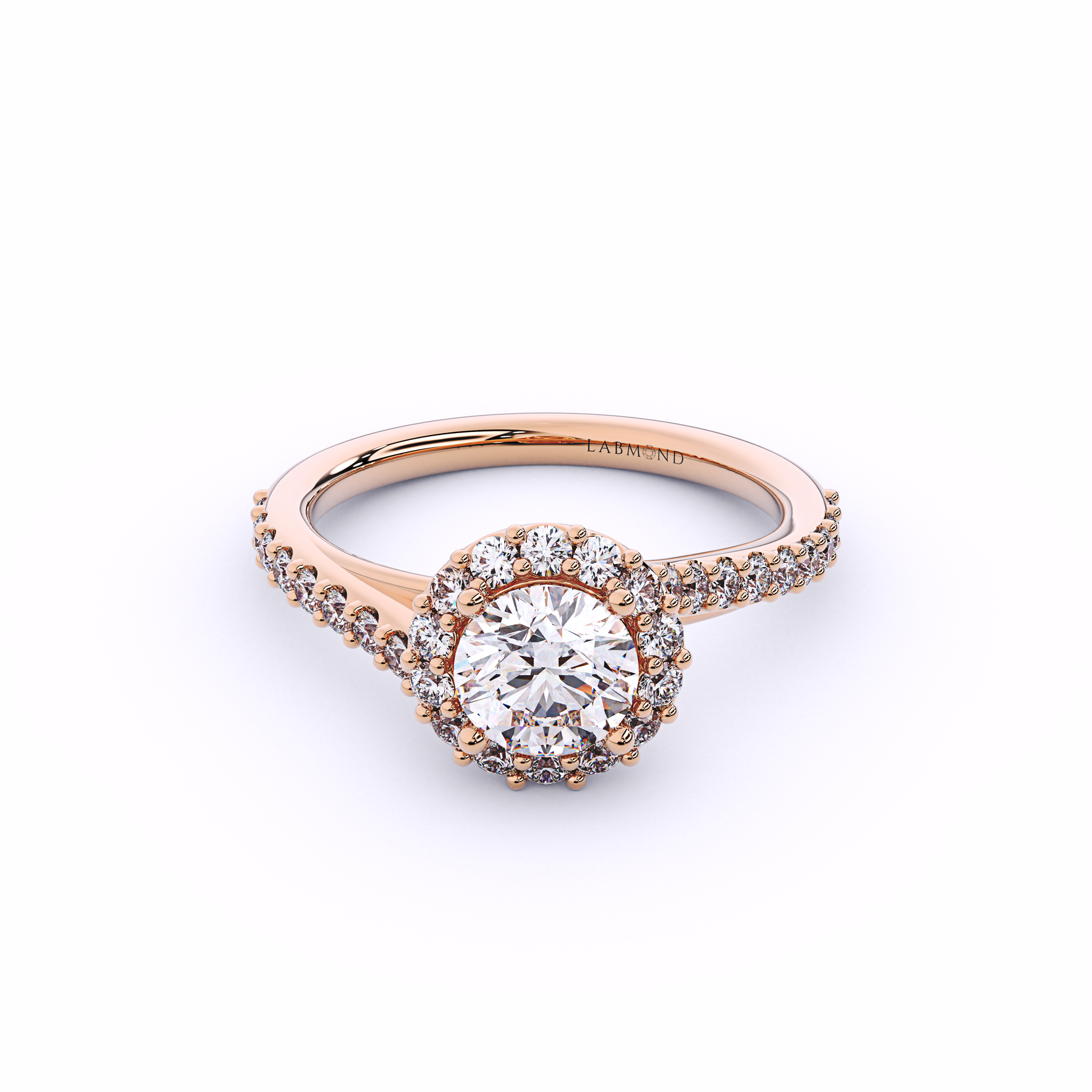 DESTINY Round Twisted Halo Ring