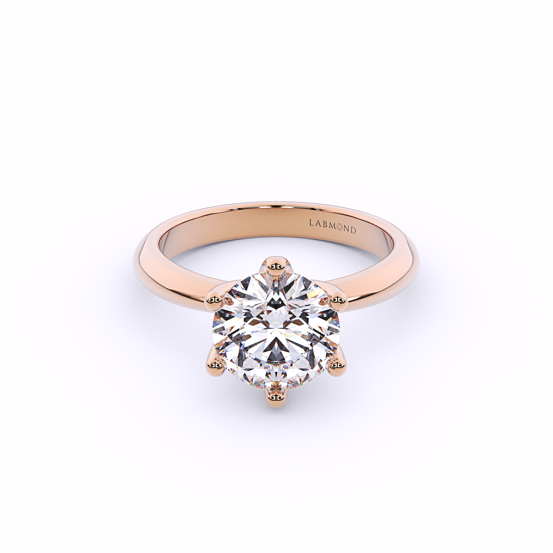 DOLCEVITA 6-Claw Solitaire Round Engagement Ring