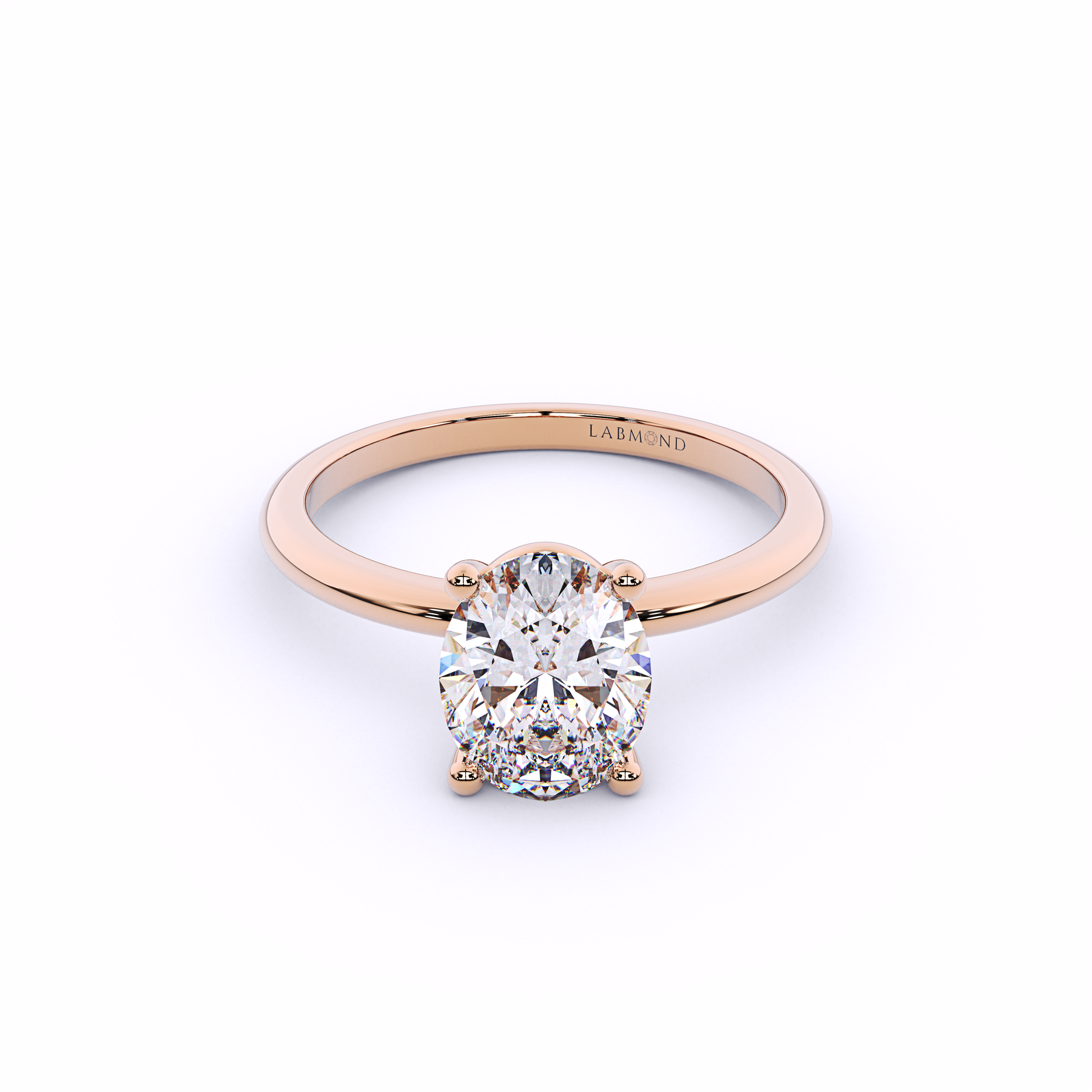 GRACE Oval Solitaire Lab-Grown Diamond Engagement Ring