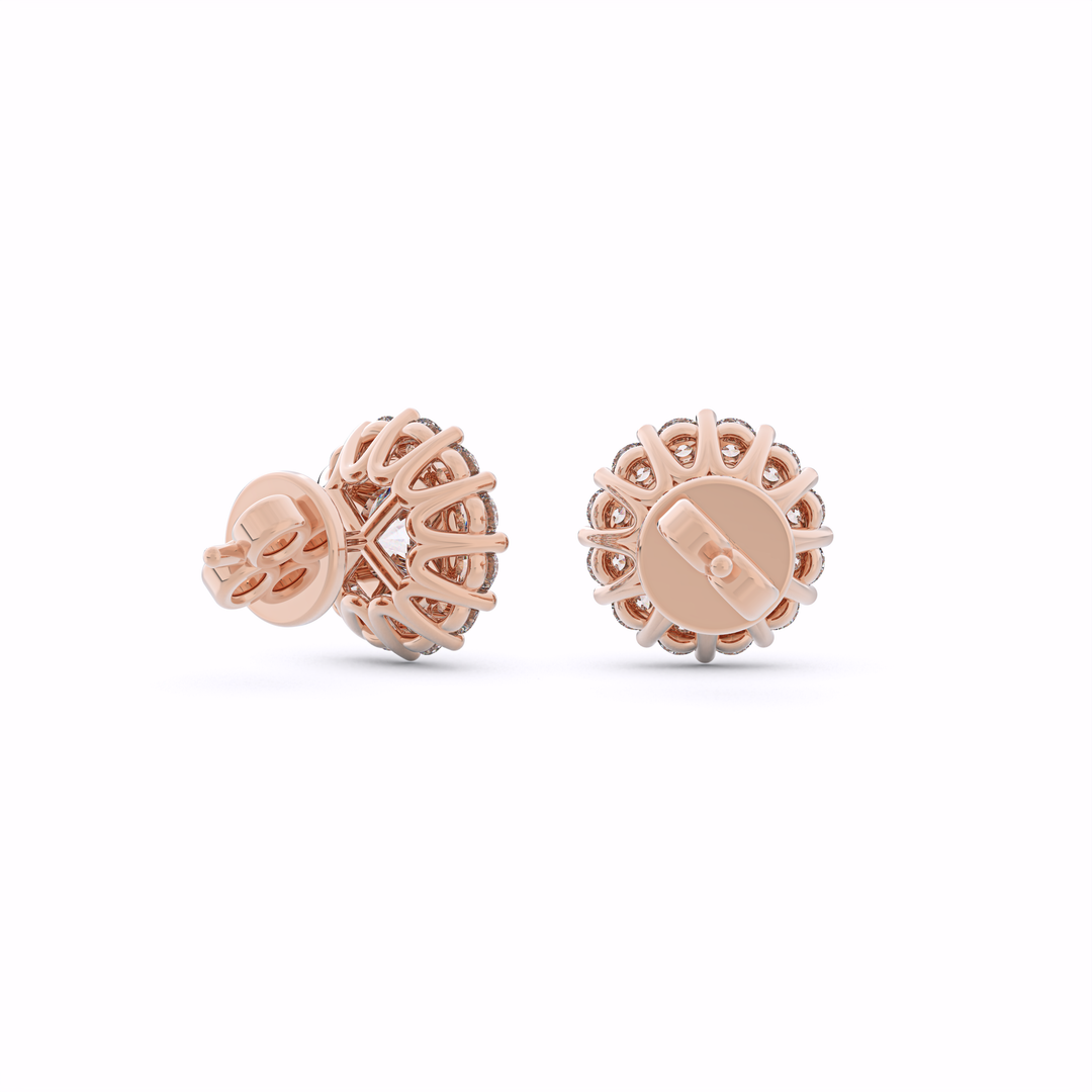 rose-1-halo-diamond-stud-earrings