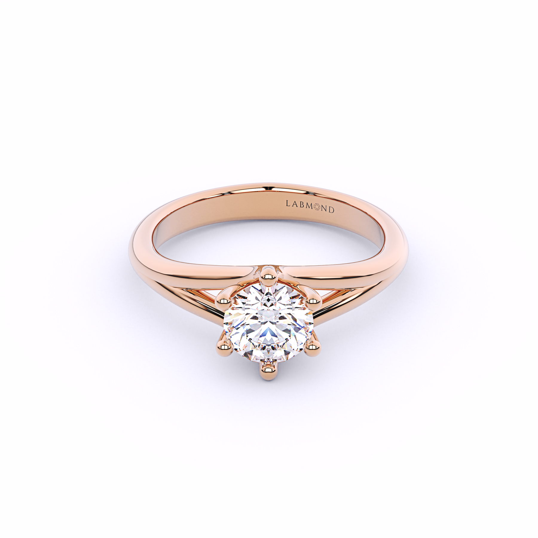 MIKAELA Split Band Diamond Engagement Ring