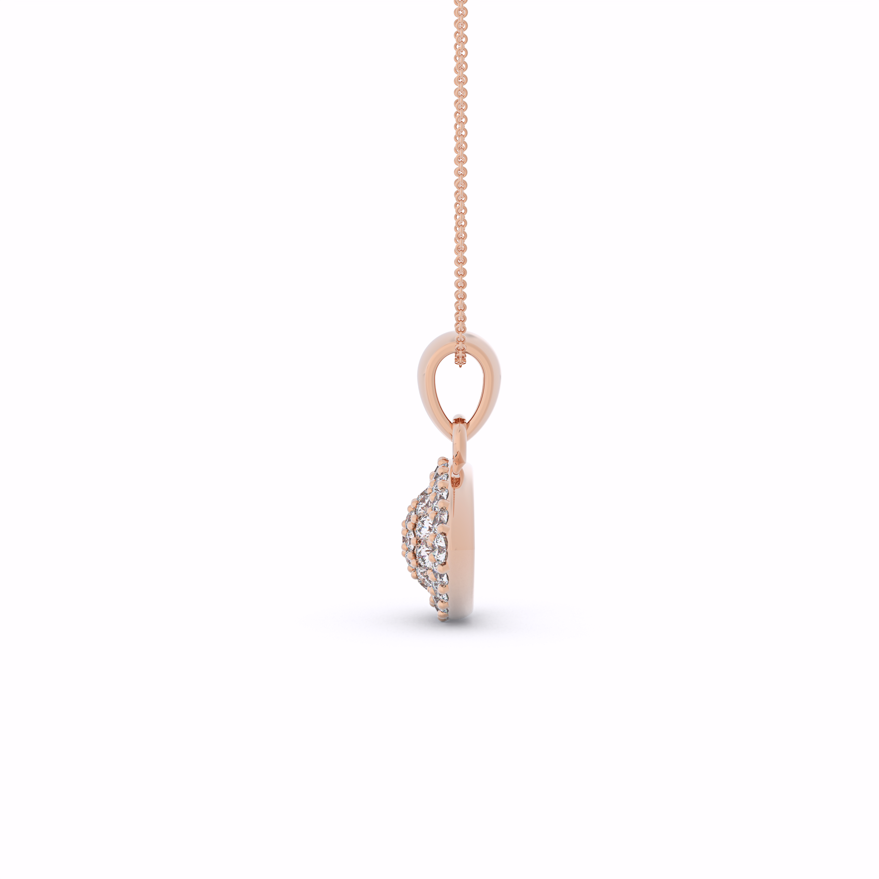 Sparkling Diamond Eye Pendant