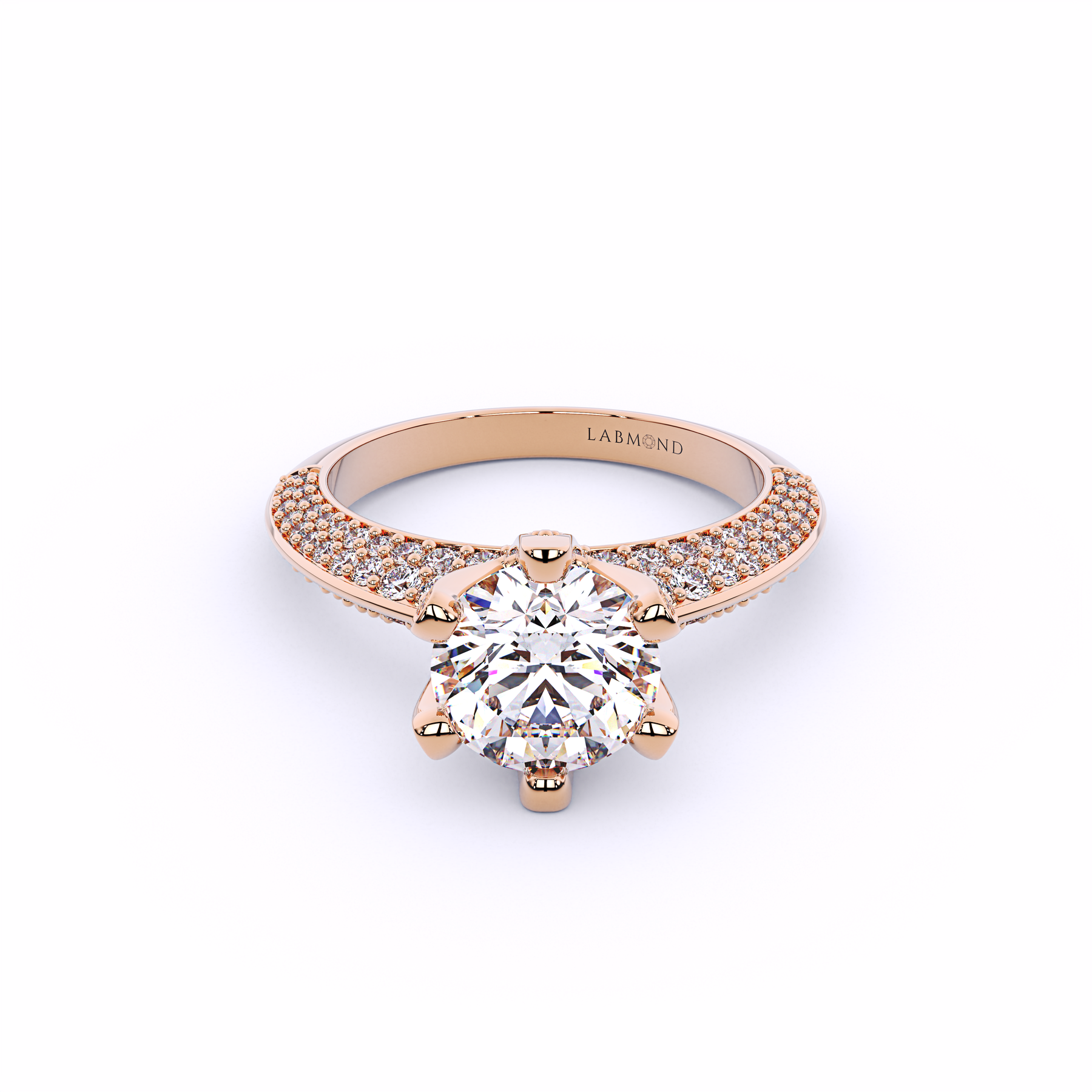 SUNDANCE Knife-Edged Round Solitaire Brilliant Engagement Ring