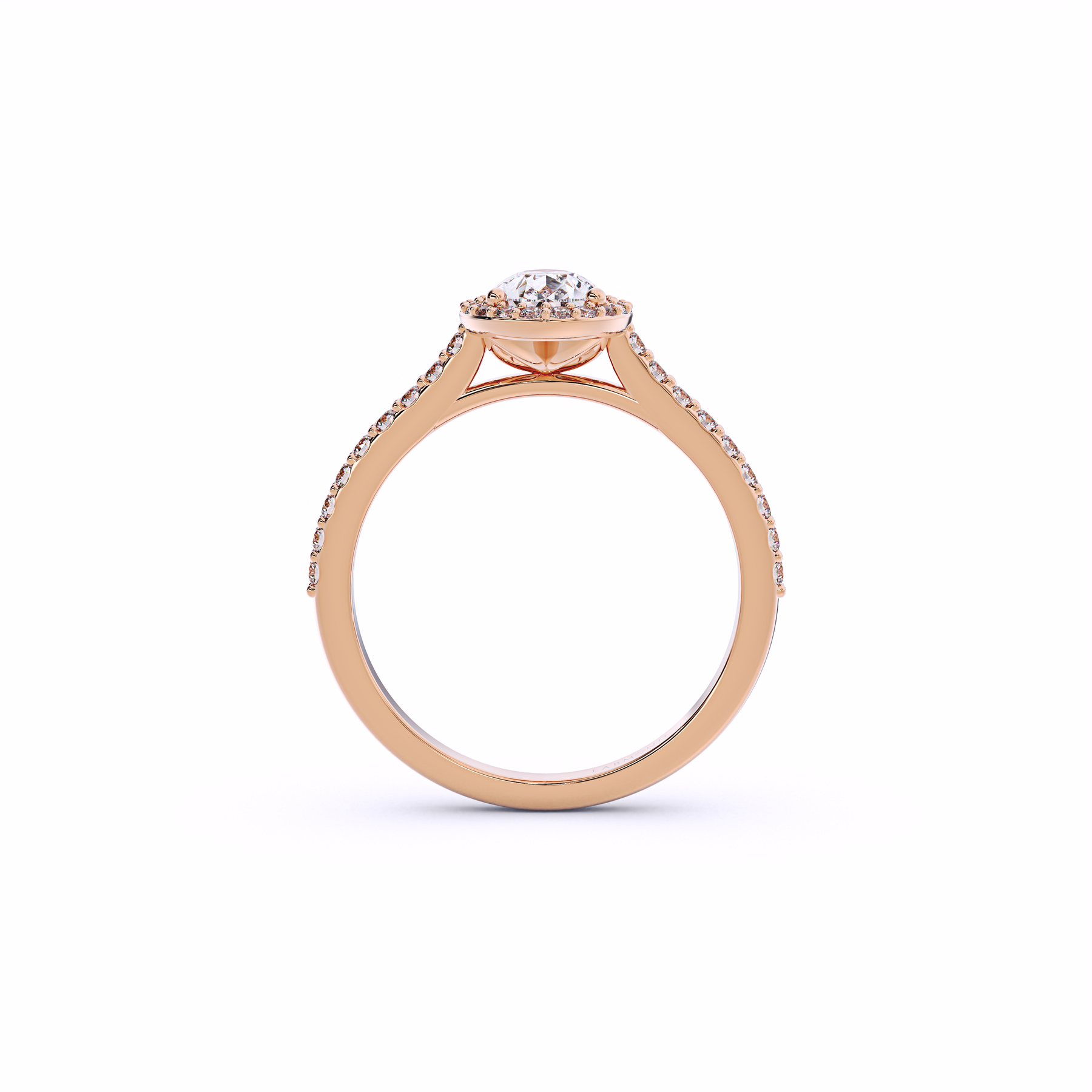 ARTISAN Pear Shape Halo Engagement Rings