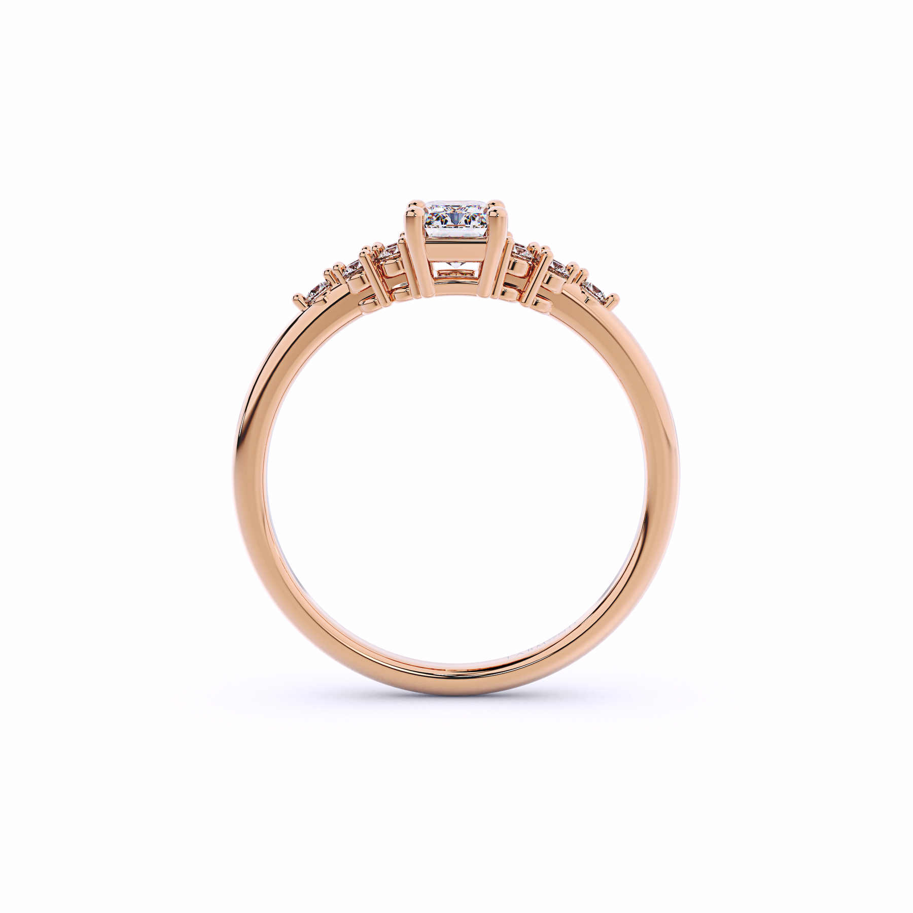 MEMENTO Vintage Emerald Engagement Ring