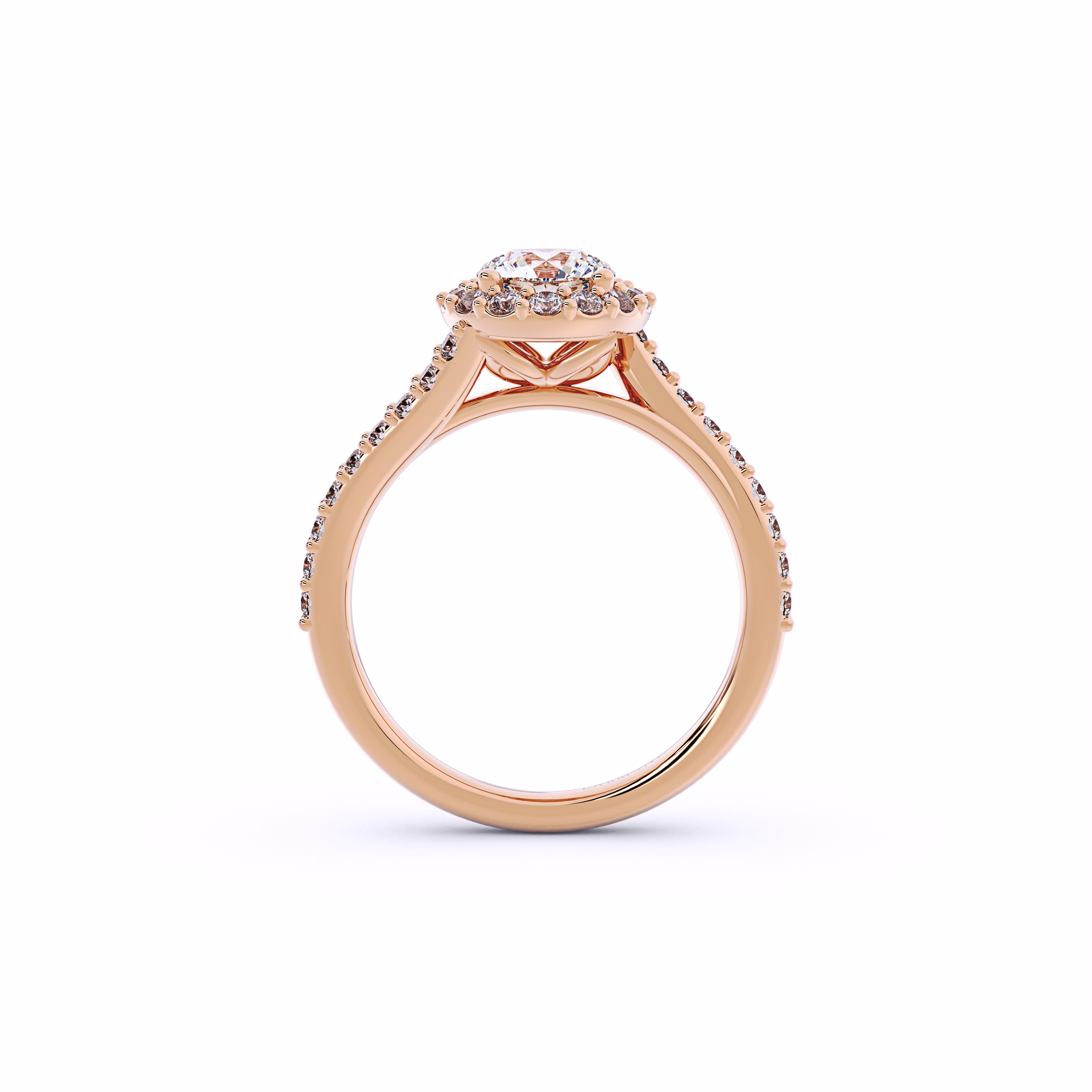 DESTINY Round Twisted Halo Ring