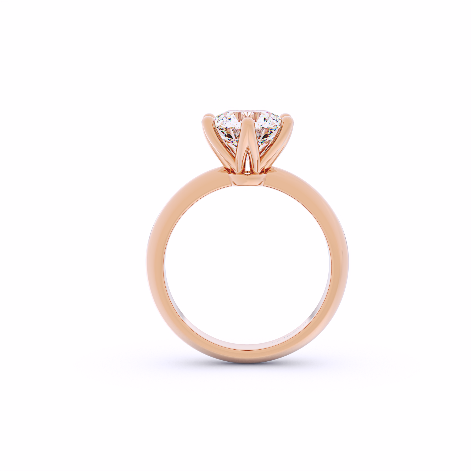 DOLCEVITA 6-Claw Solitaire Round Engagement Ring