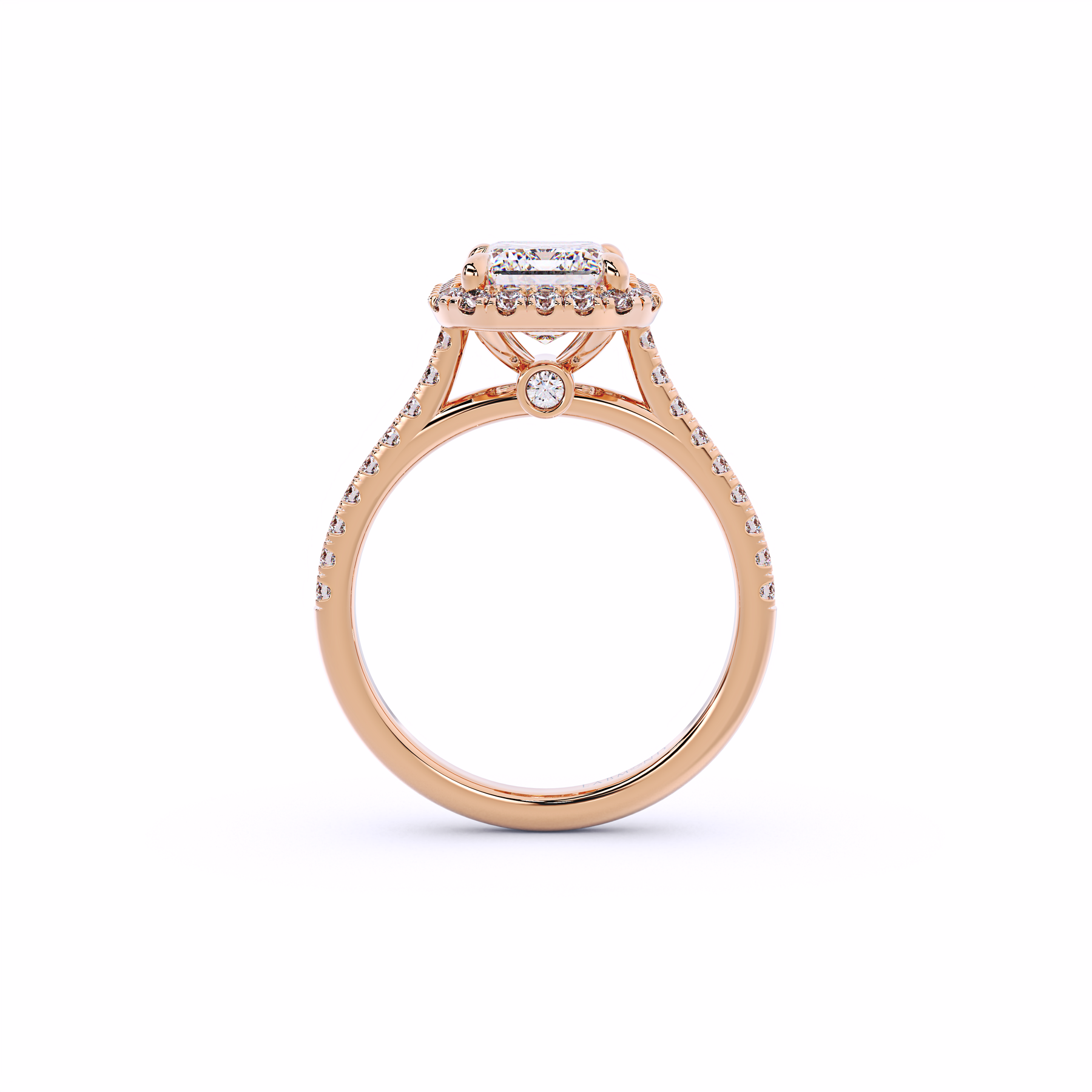 ELEMENT Emerald Halo Engagement Rings