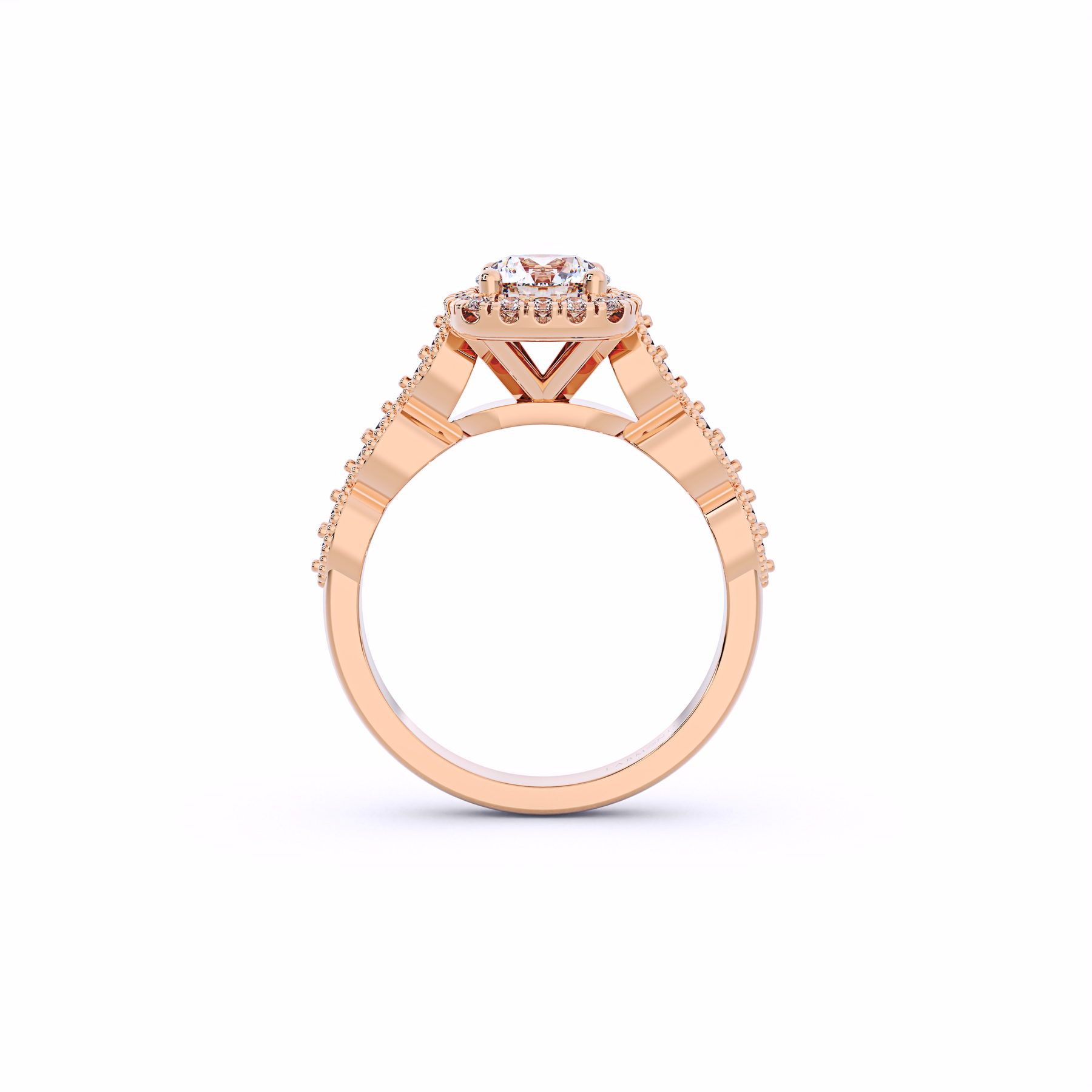 FANTASIA  Marquise Shank Halo Ring