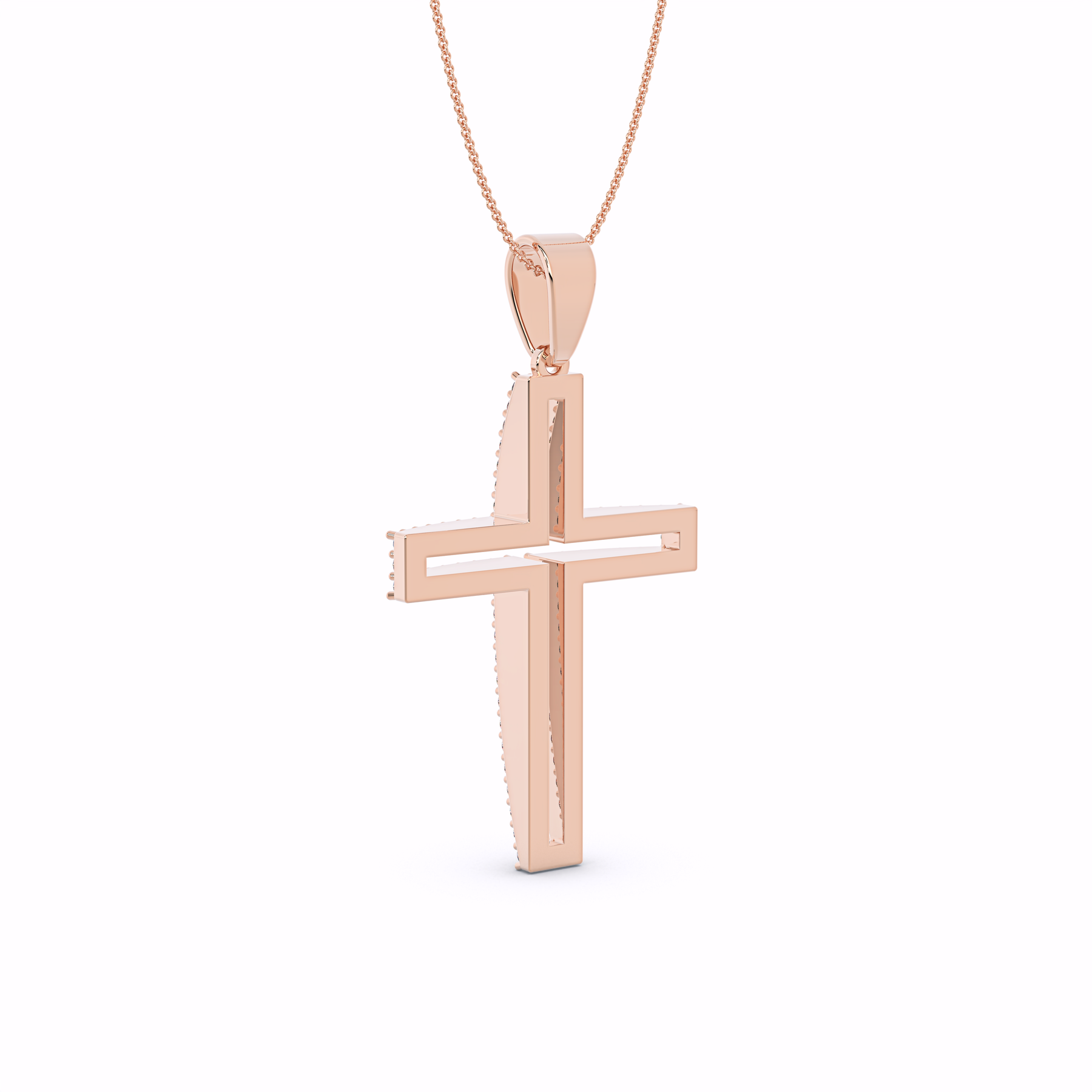 The Lumen Lab-Grown Diamond Cross Pendant