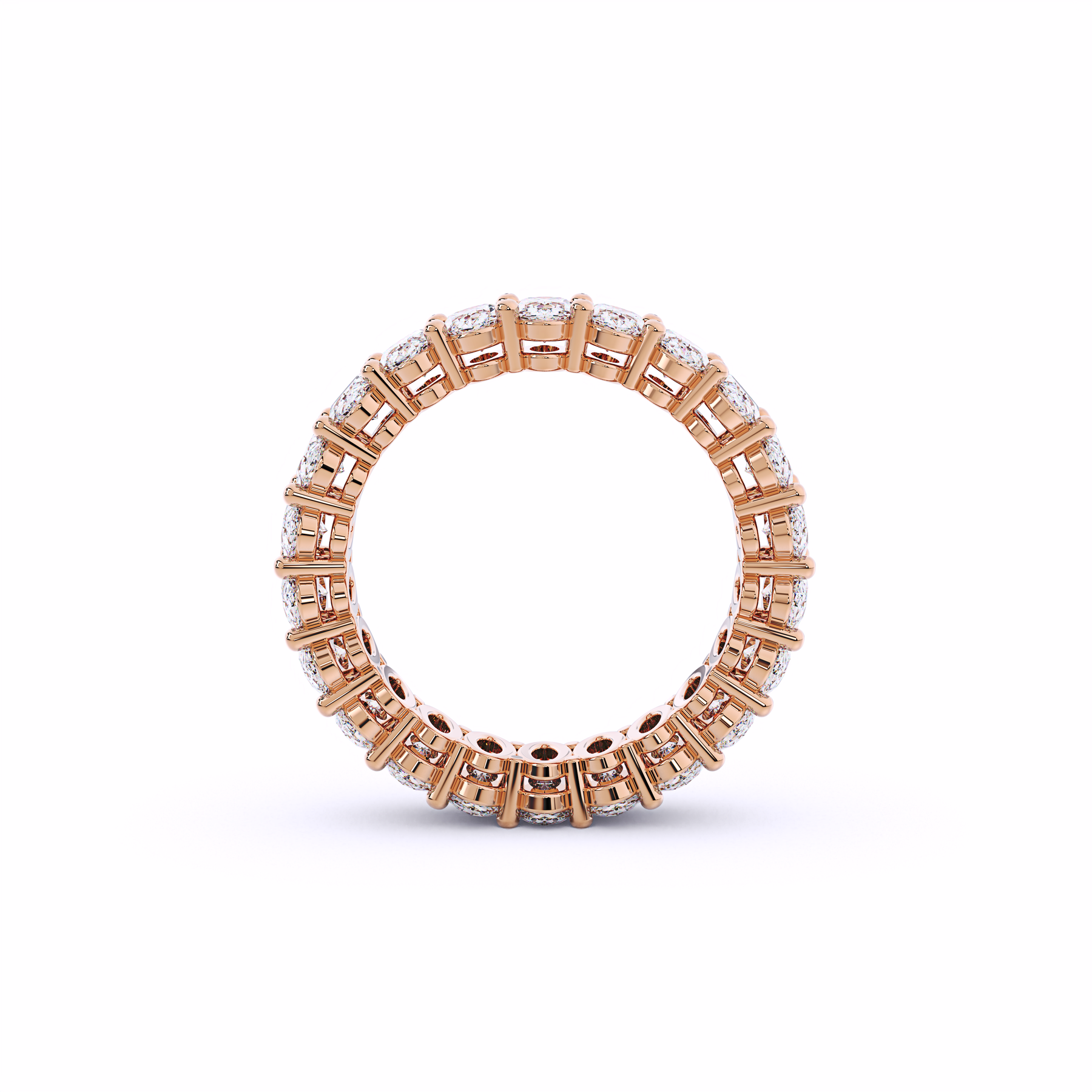 Oval Eternity Wedding Band