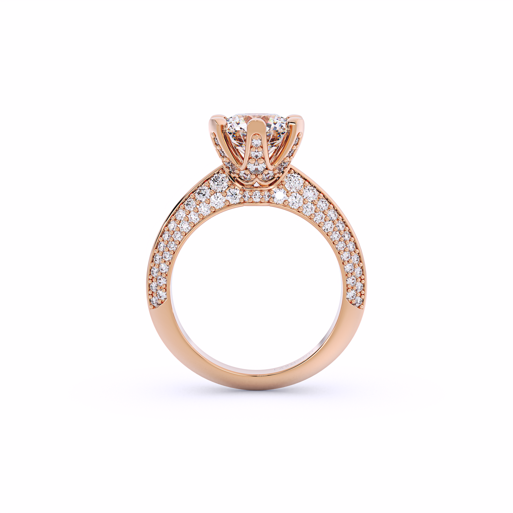 SUNDANCE Knife-Edged Round Solitaire Brilliant Engagement Ring
