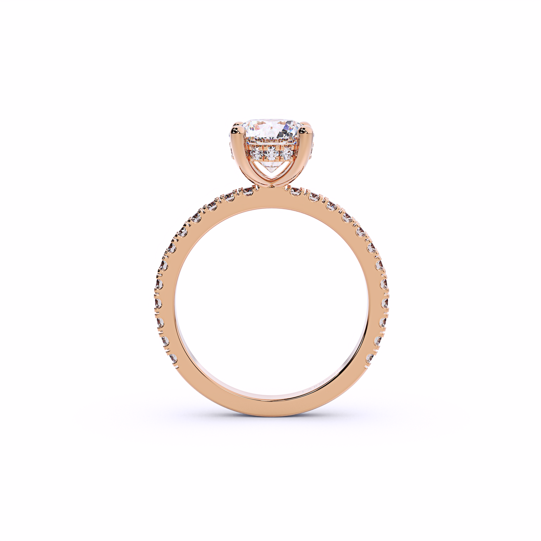 VIVA Solitare Hidden Halo Engagement Ring