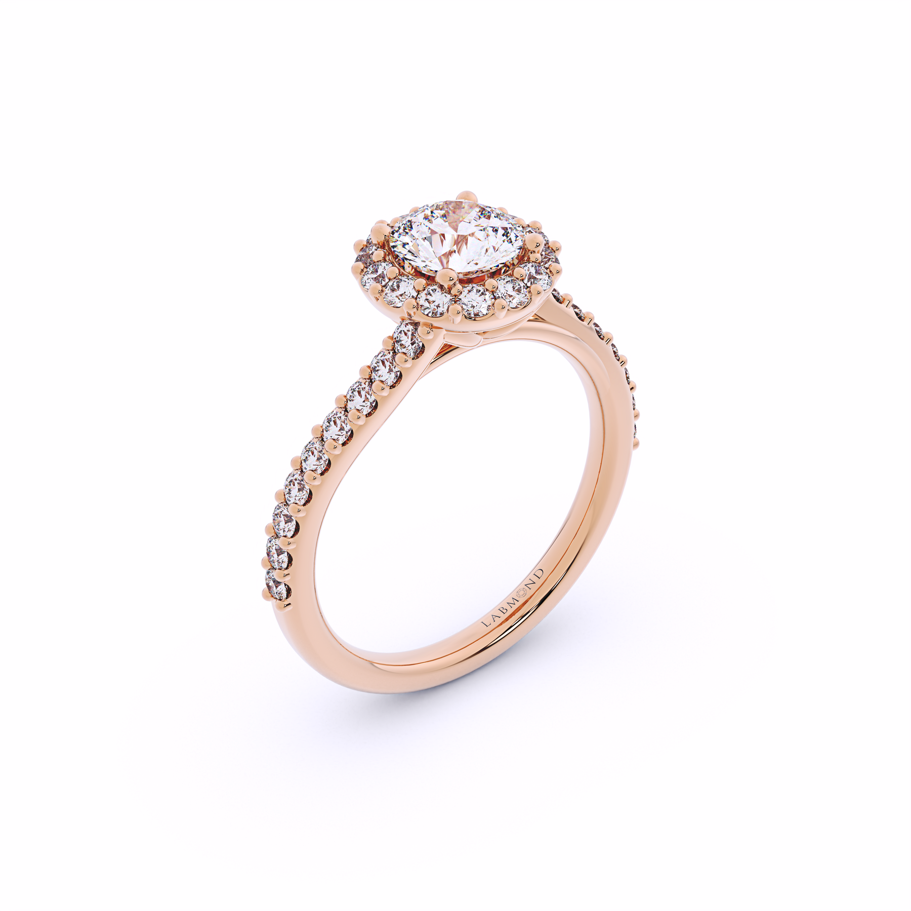 DESTINY Round Twisted Halo Ring