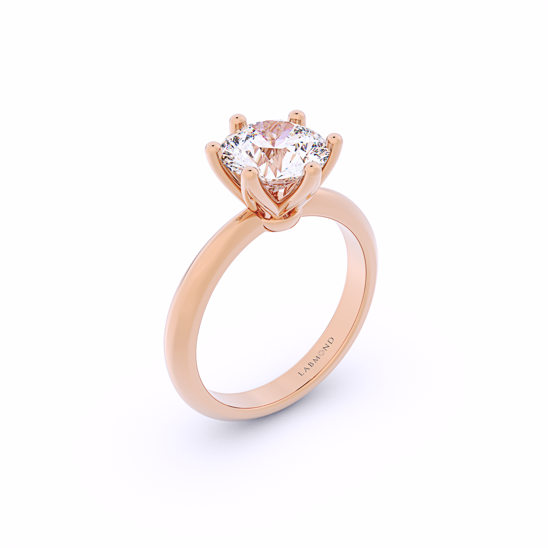 DOLCEVITA 6-Claw Solitaire Round Engagement Ring