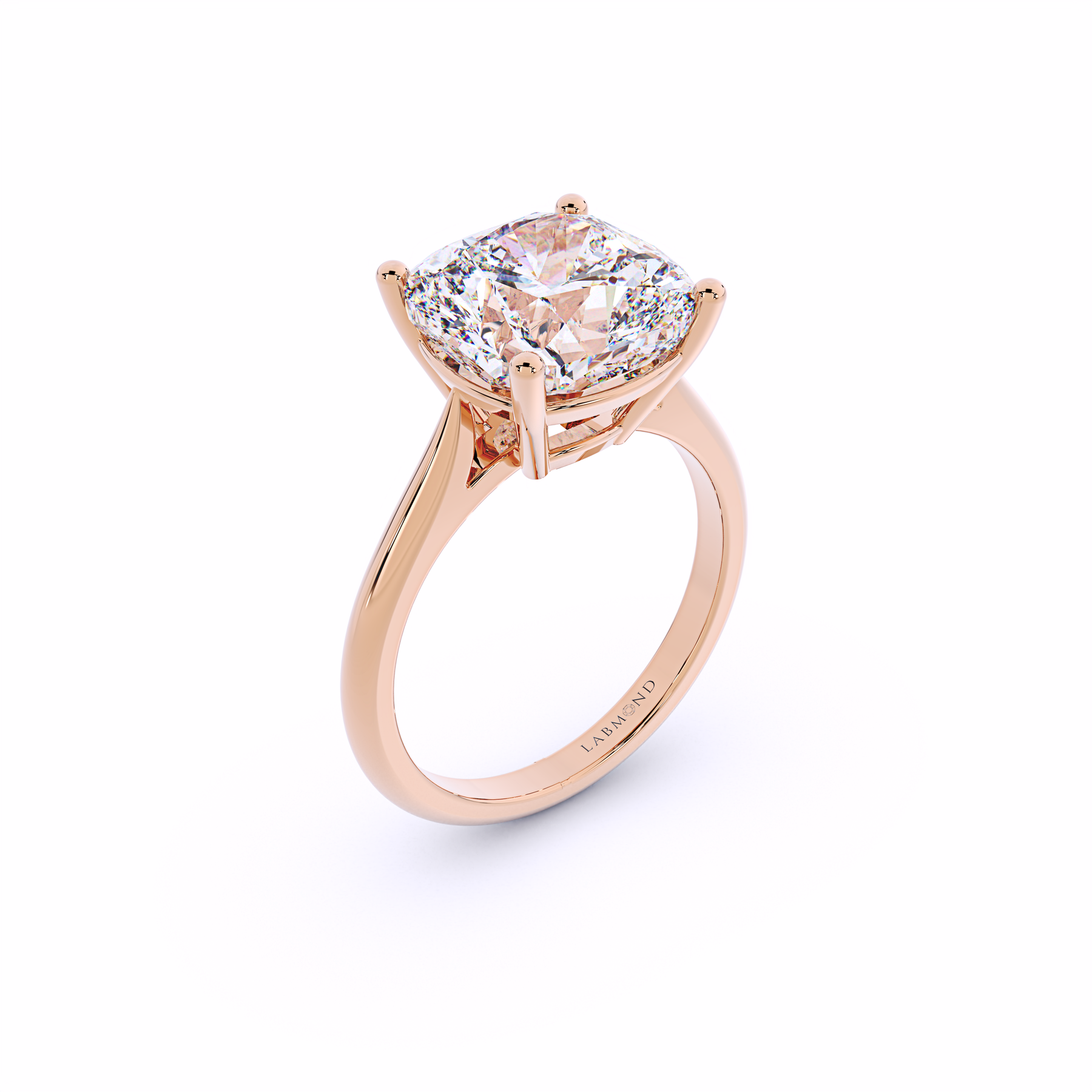 ENCORE Cushion Cut Solitaire Engagement Ring