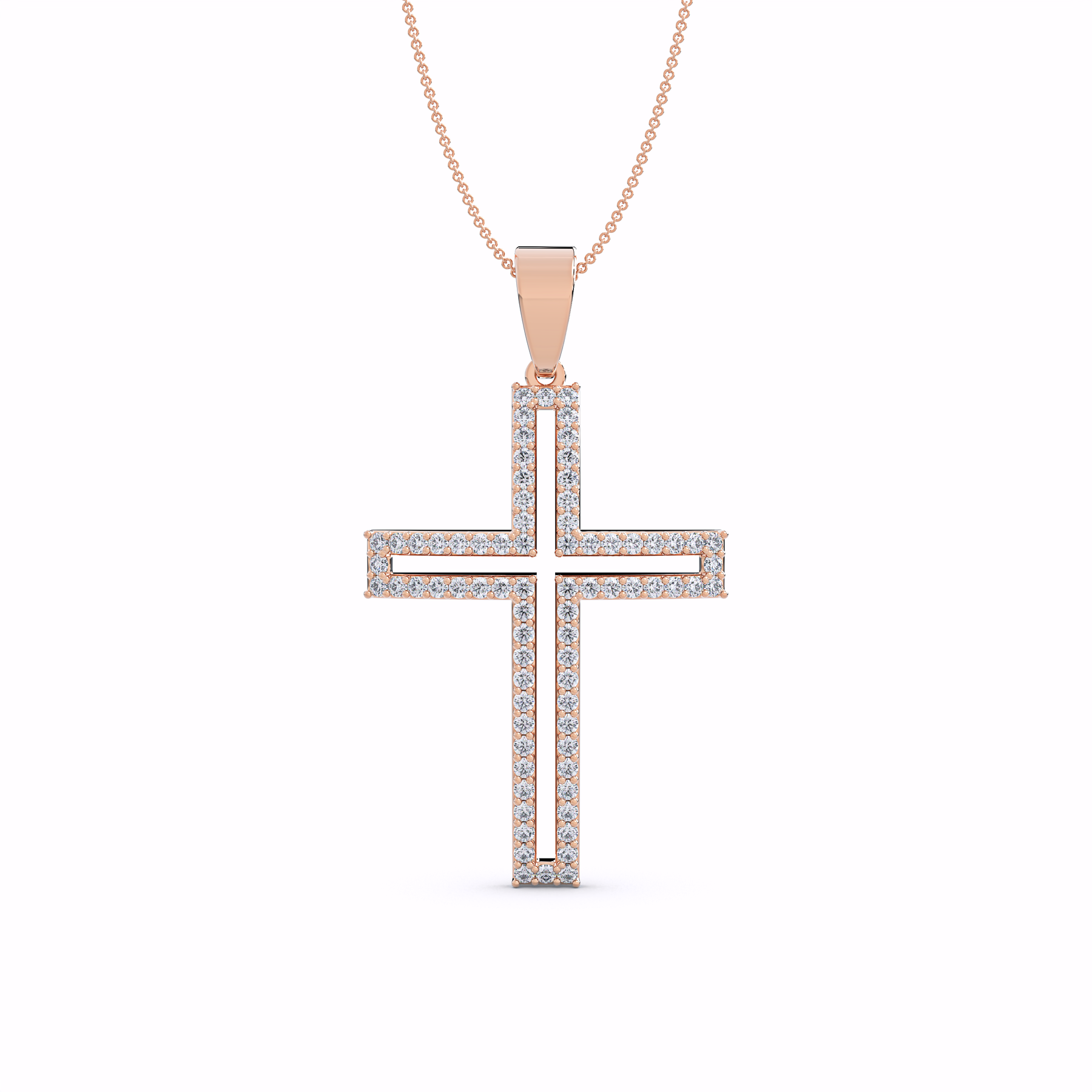 The Lumen Lab-Grown Diamond Cross Pendant