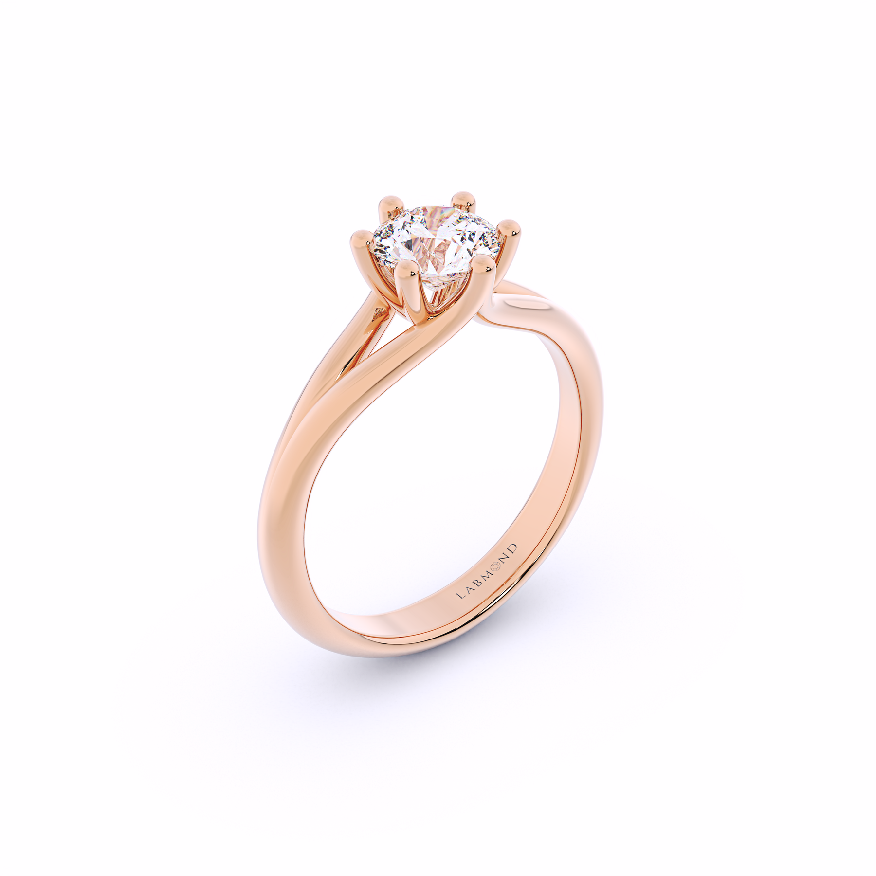 MIKAELA Split Band Diamond Engagement Ring