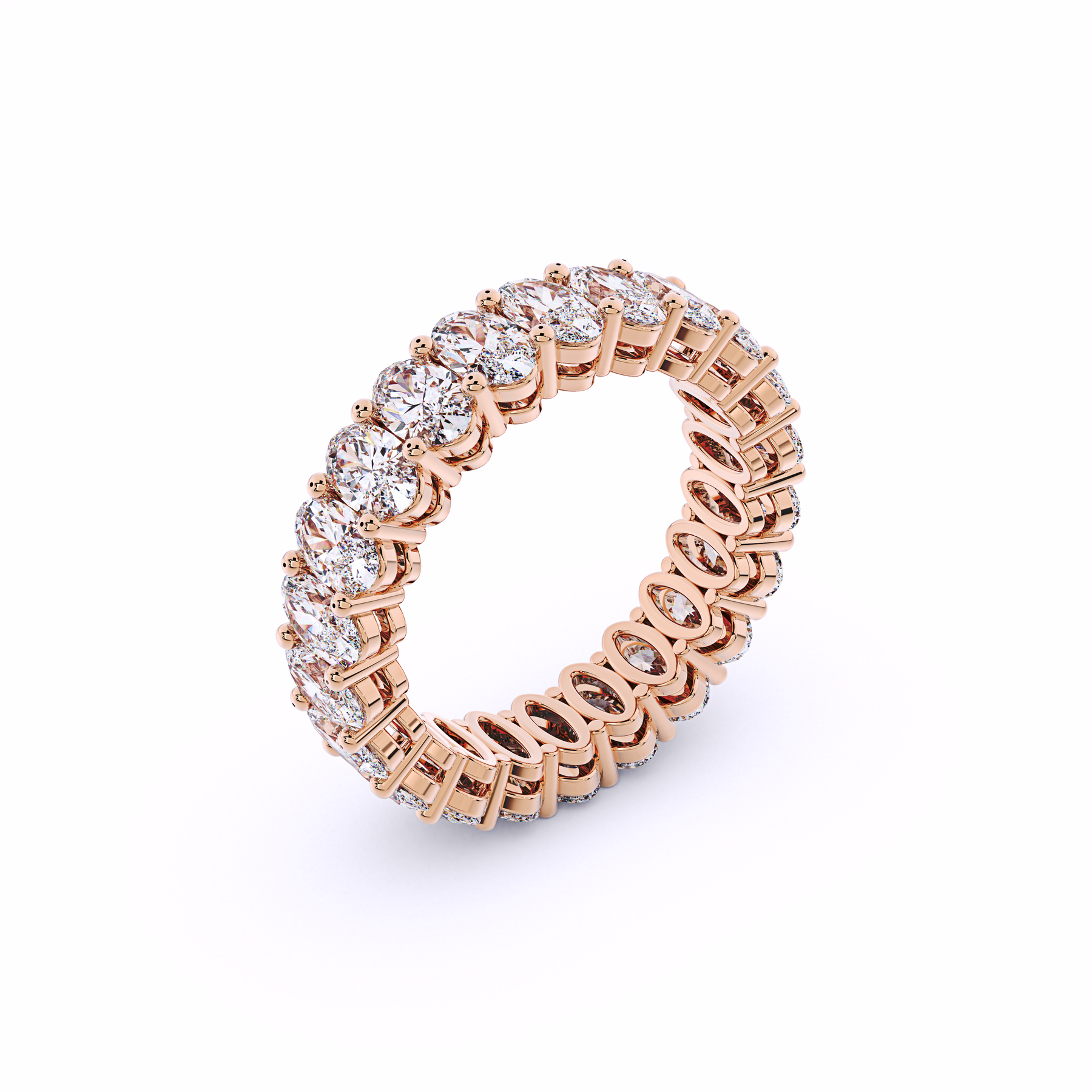 Oval Eternity Wedding Band
