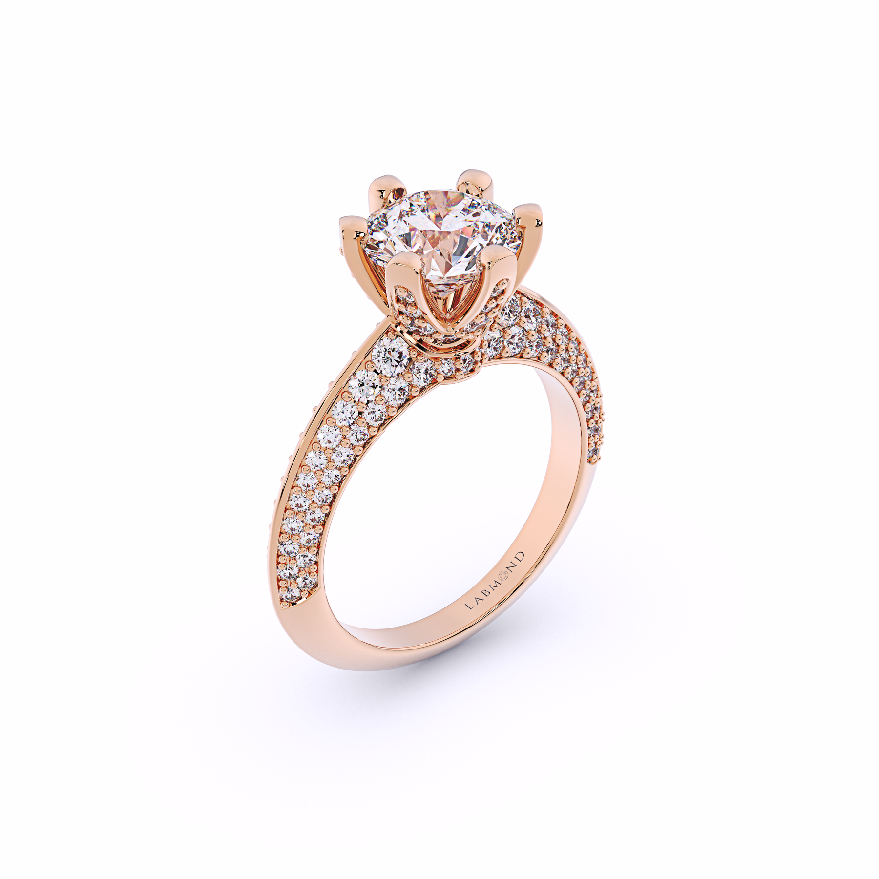 SUNDANCE Knife-Edged Round Solitaire Brilliant Engagement Ring