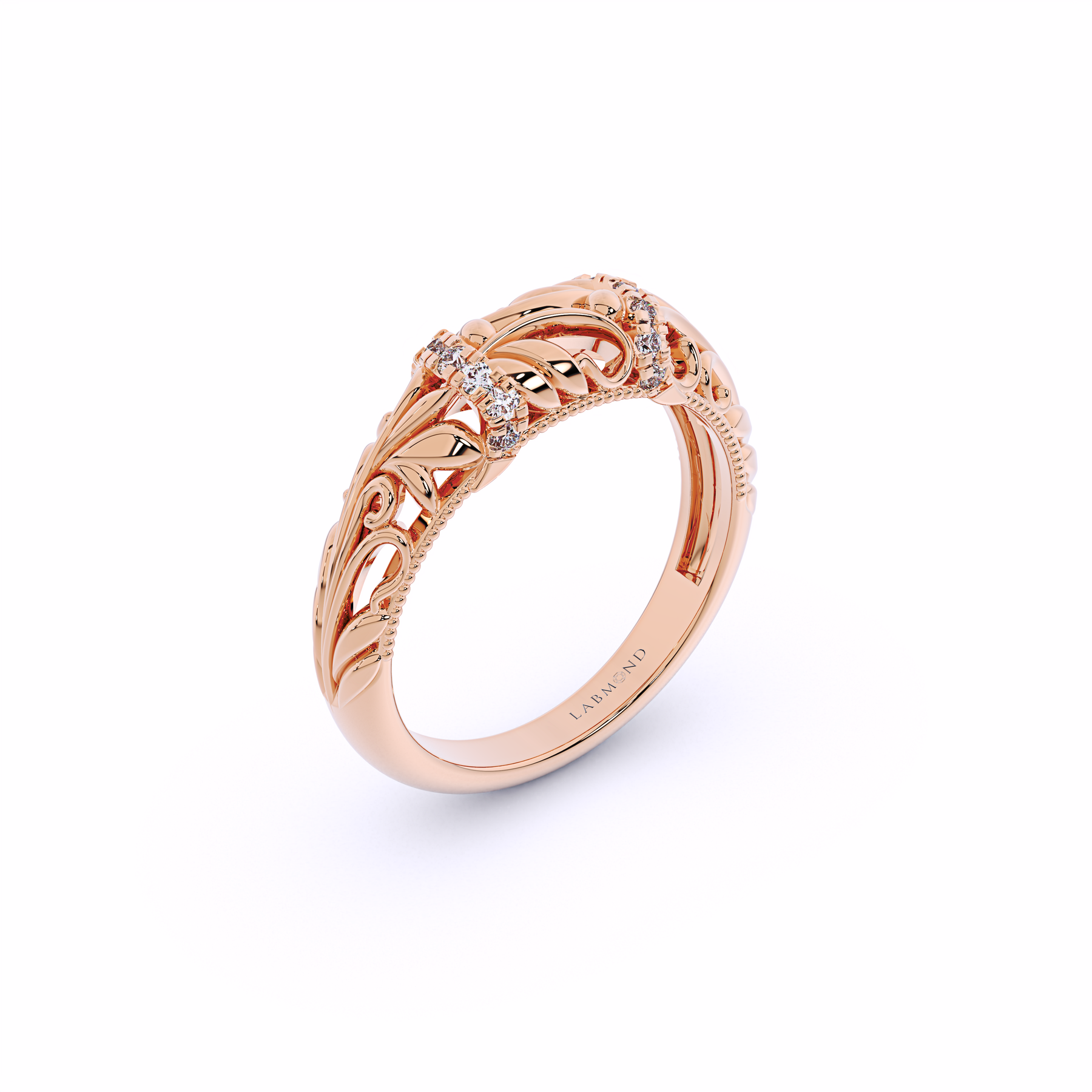 VINTAGE Flora Diamond Matching Band